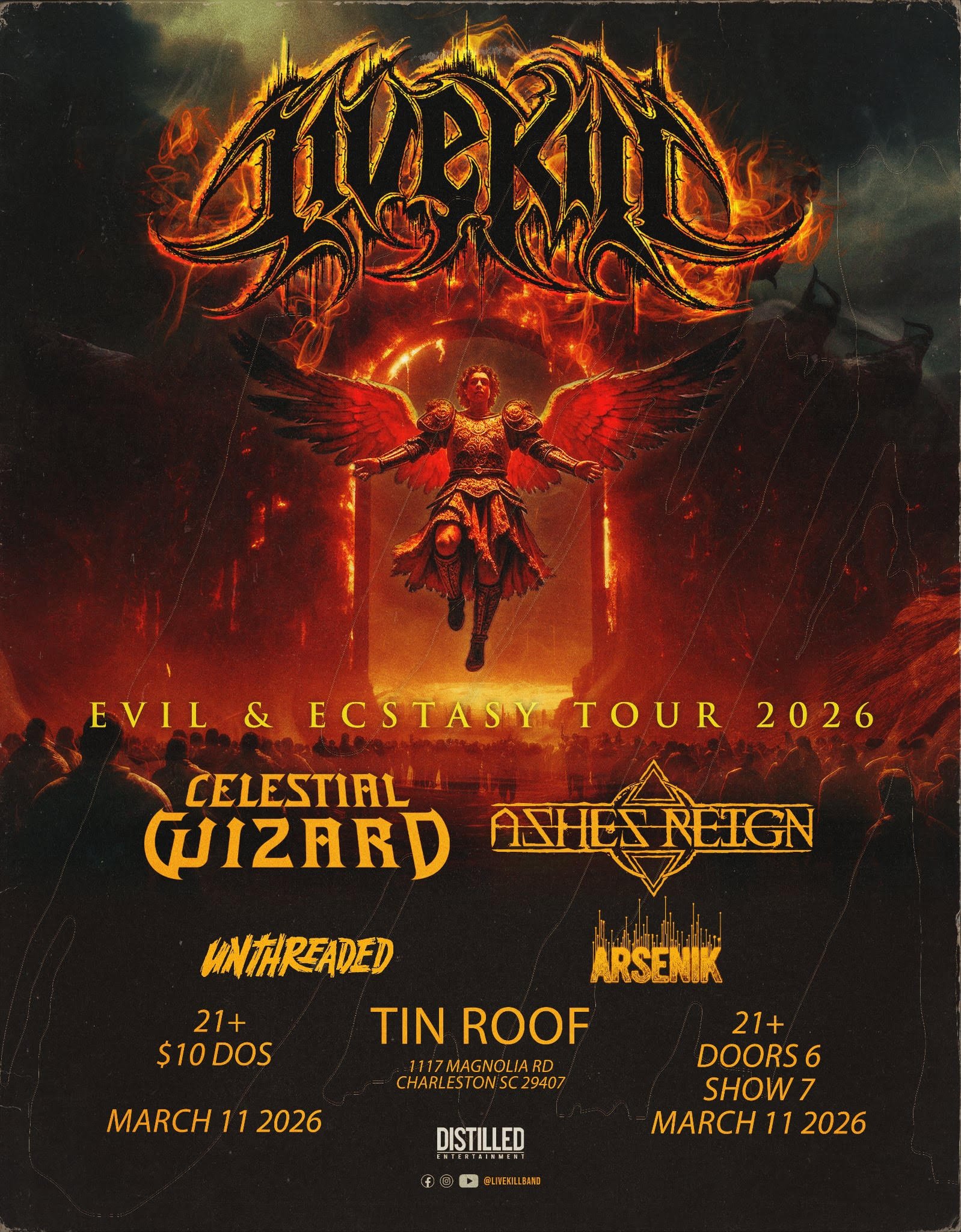 LiveKill @ Tin Roof Charleston