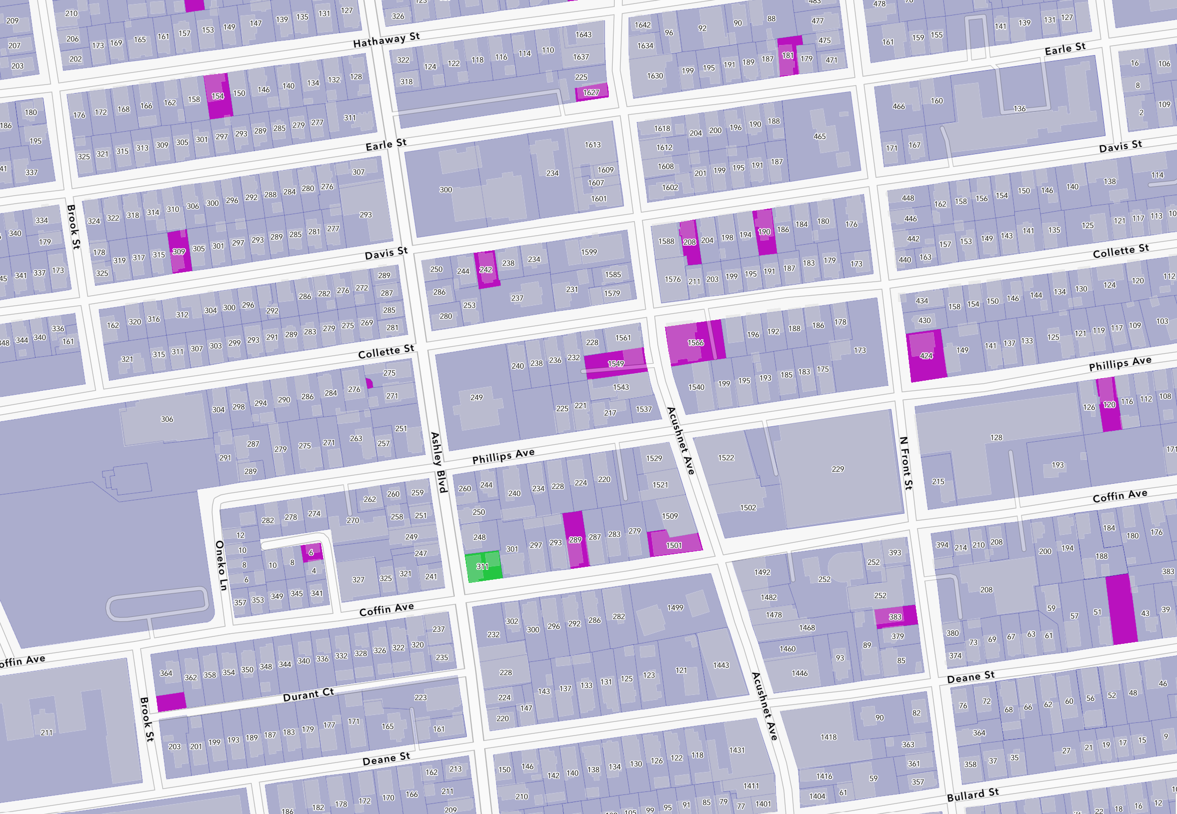 City of New Bedford, City-wide Property Assessment Tool