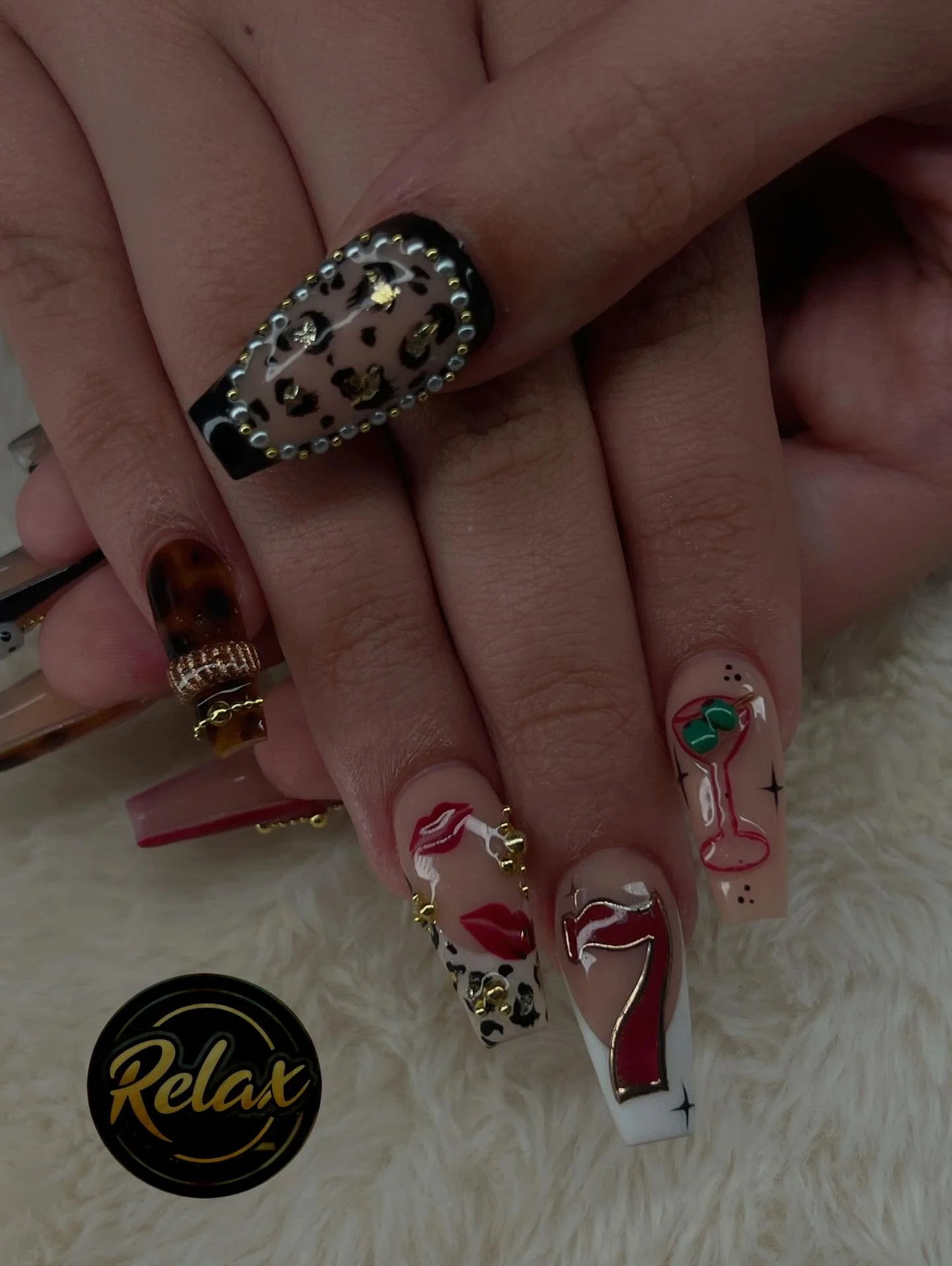 🎲 If I lose, blame the nails&mdash;too cute to focus. 🎰 Jackpot? No. But these nails? Absolutely. #nails #nailsart #naildesign #vegasbaby #casinonails💸💰🎲