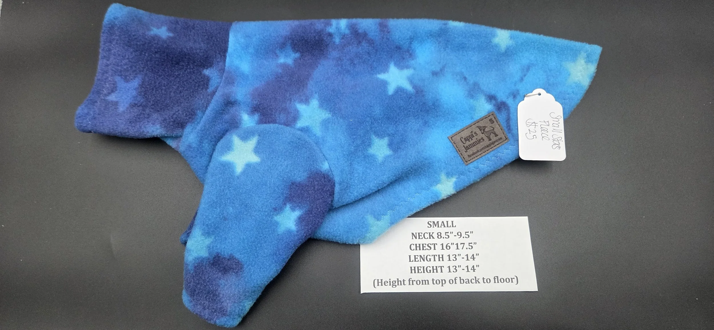 SMALL 2 LEG BLUE STARS AND SKY FLEECE JAMMIE