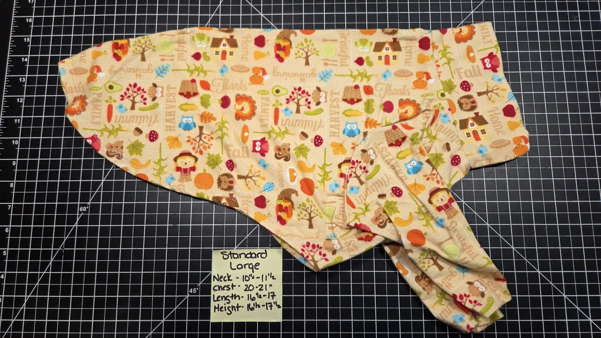 LARGE 2 LEG FALL HARVEST FLANNEL JAMMIE