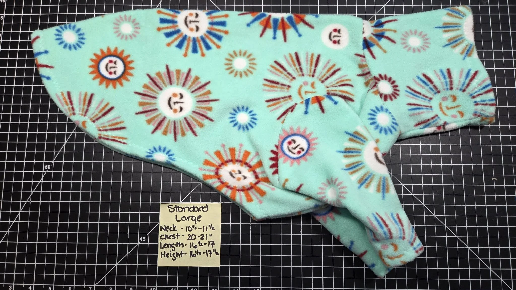 LARGE 2 LEG SMILING SUN FLEECE JAMMIE