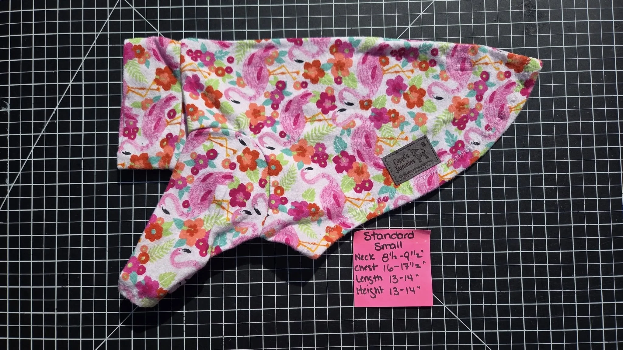 SMALL 2 LEG FLANNEL FLAMINGO JAMMIE