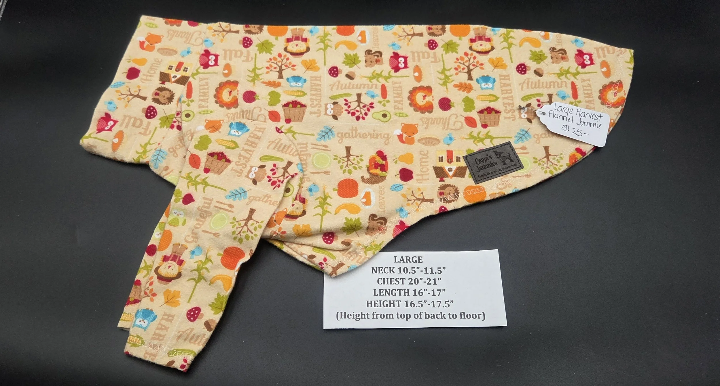 LARGE 2 LEG FALL HARVEST FLANNEL JAMMIE