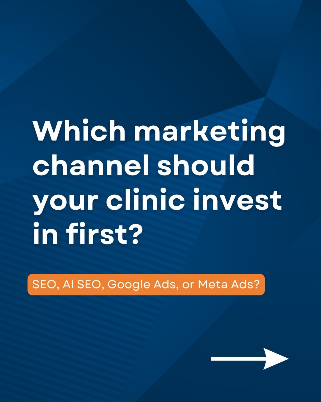 Most clinic owners ask us the same question:

"Should I invest in SEO or Google Ads?"

The truth is, it's not about choosing one over the other. It's about knowing when to invest in each channel.

The clinics that see sustainable growth don