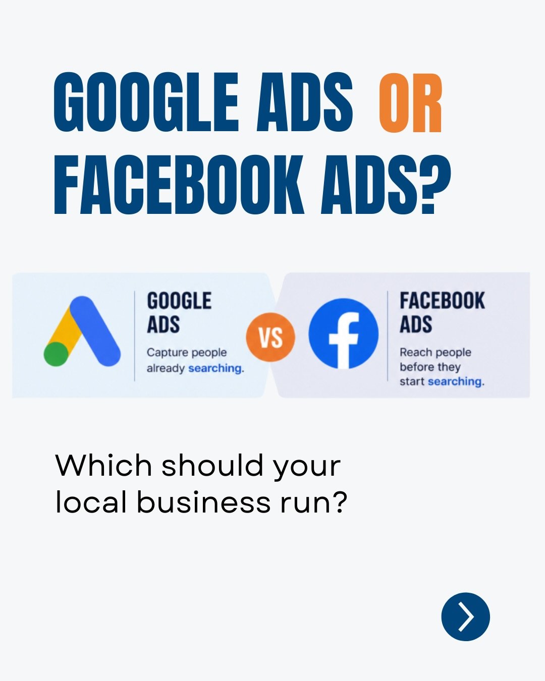 The cheapest lead isn&rsquo;t always the lead that makes you money. 👀

Google Ads captures people already searching for a solution, while Facebook and Instagram Ads can help you reach customers earlier. Instead of comparing cost per lead, look at qu