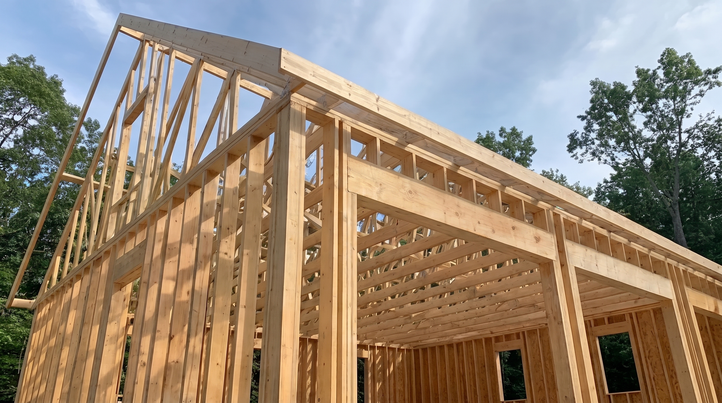 Garage and accessory building foundation under construction in Ontario