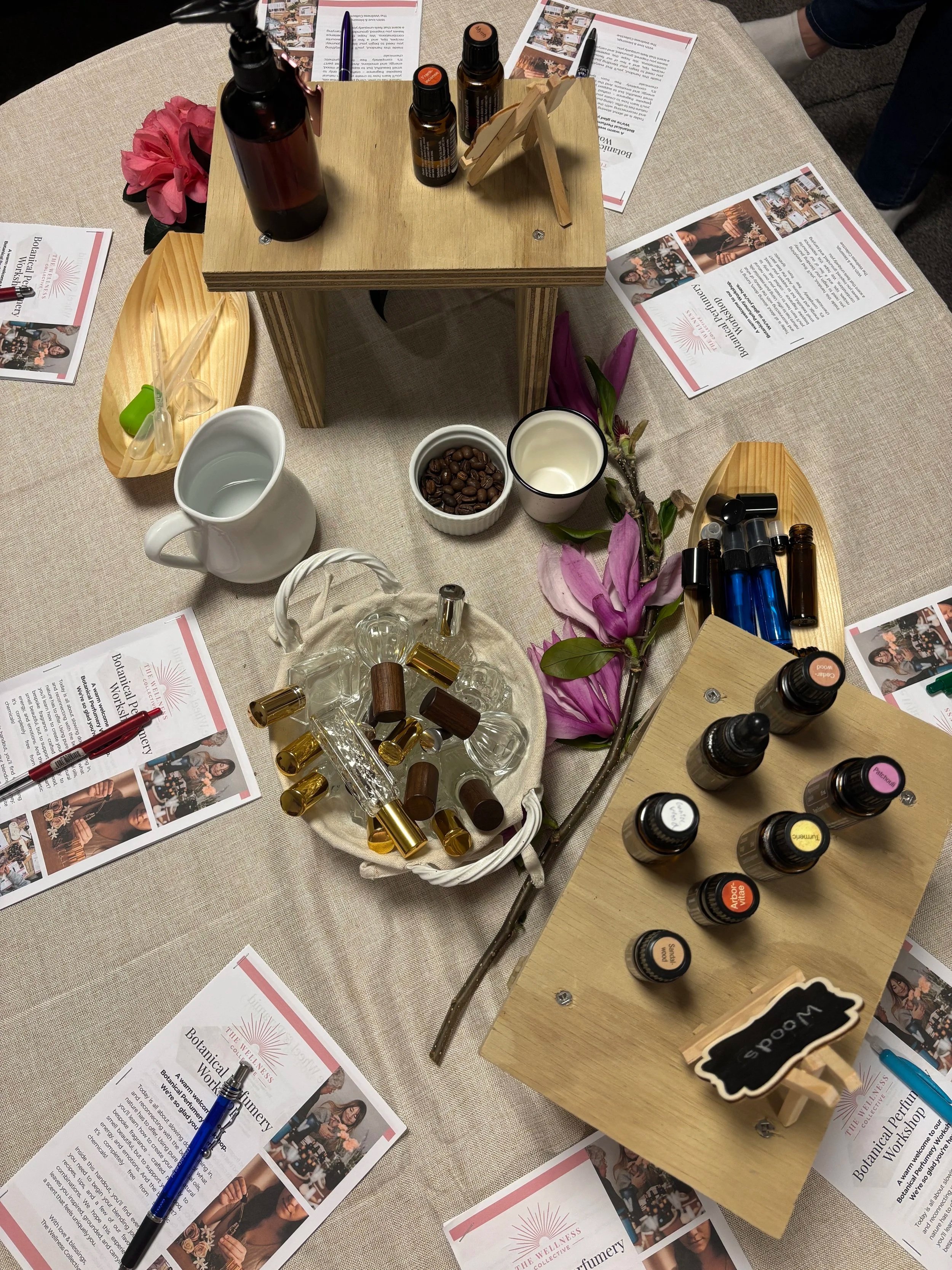 table-setting-essential-oils-workshop