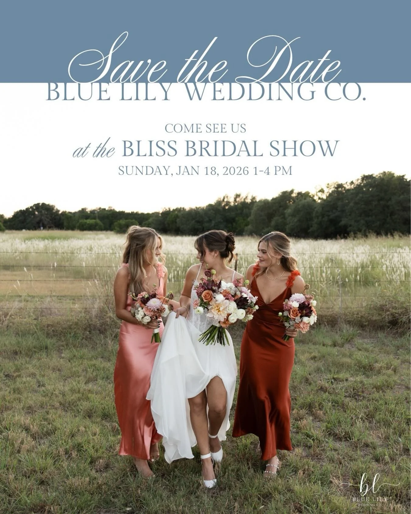 We&rsquo;re so excited to be part of the Bliss Bridal Show on January 18, 2026! 🩵 Visit Blue Lily Wedding Co. at our booth to learn more about our wedding planning packages! 💍

✨Bonus: Fill out the form linked in our bio for a free personalized gif