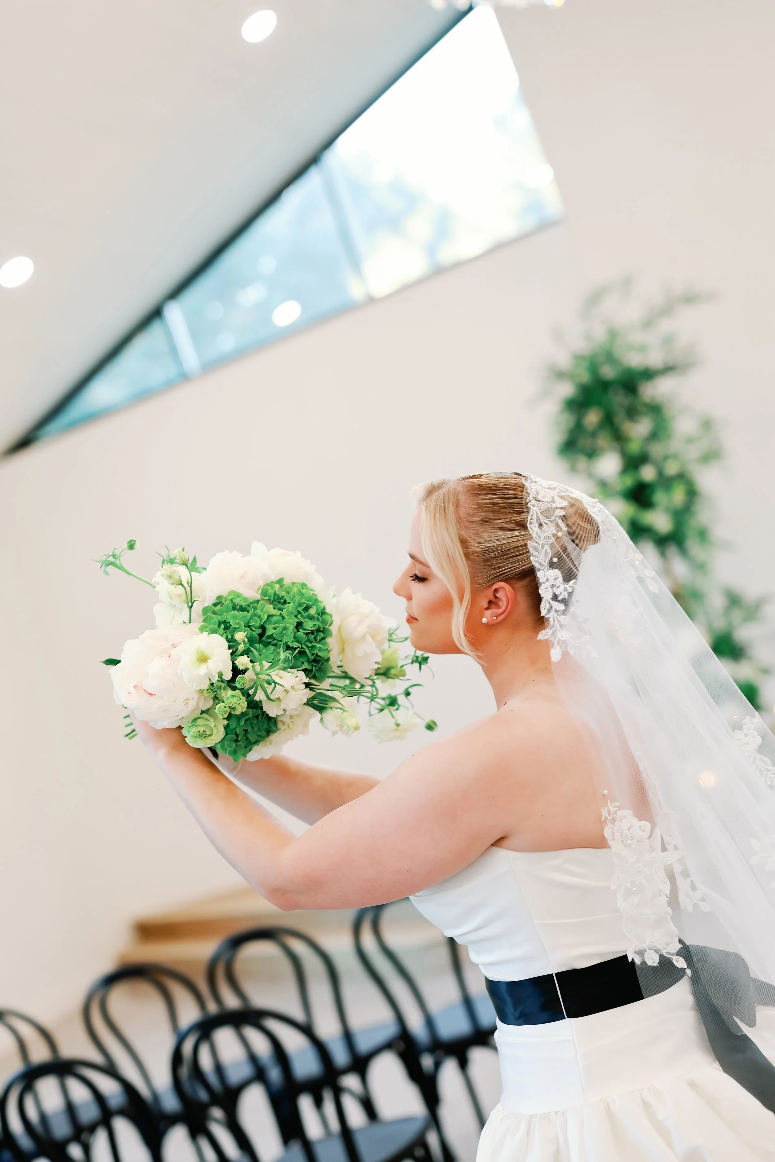 Bride holding her bouquet