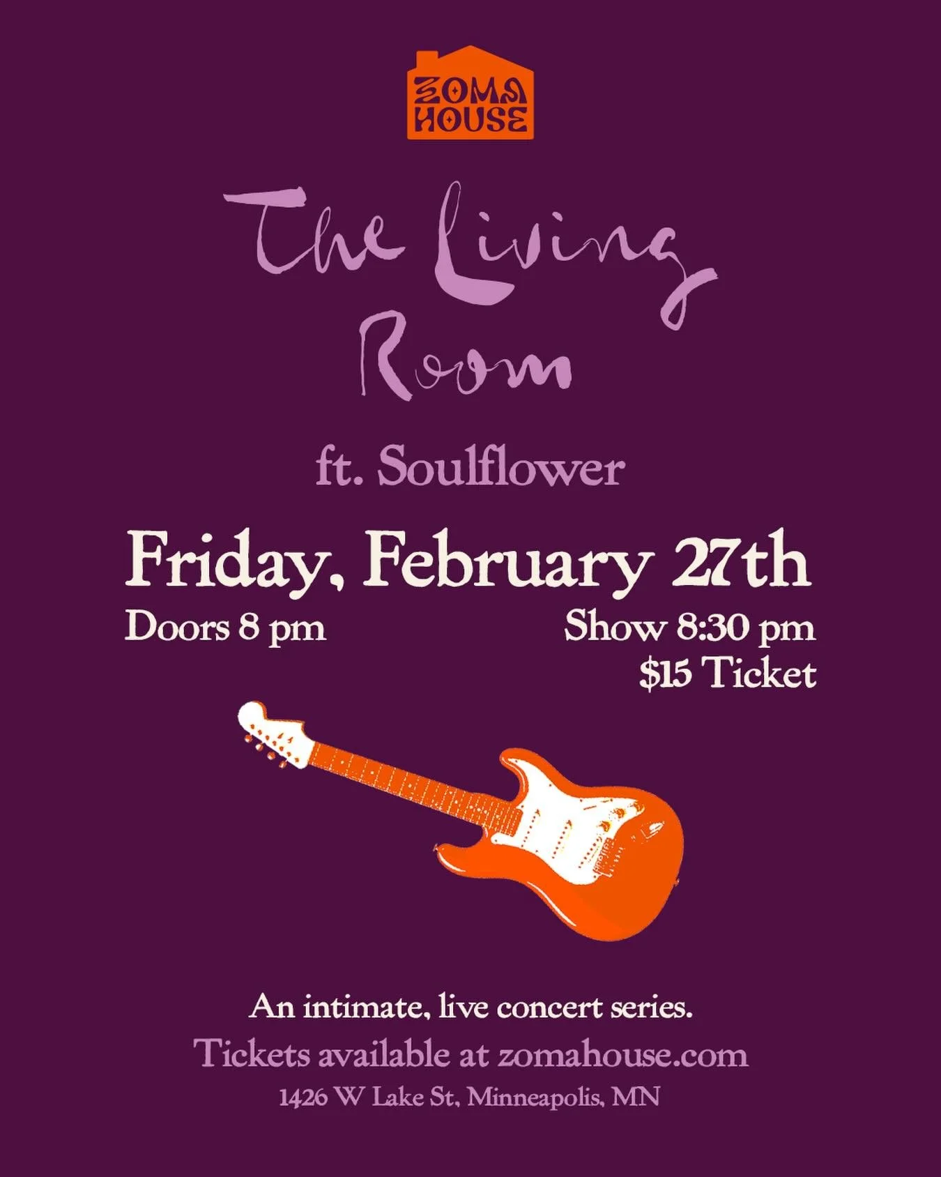 We&rsquo;ve got another monthly event series to announce! Join us on February 27th for the first installment of The Living Room, an intimate, live concert series that takes place on the last Friday of every month 🎧🎤🧡

Each session fosters a warm, 