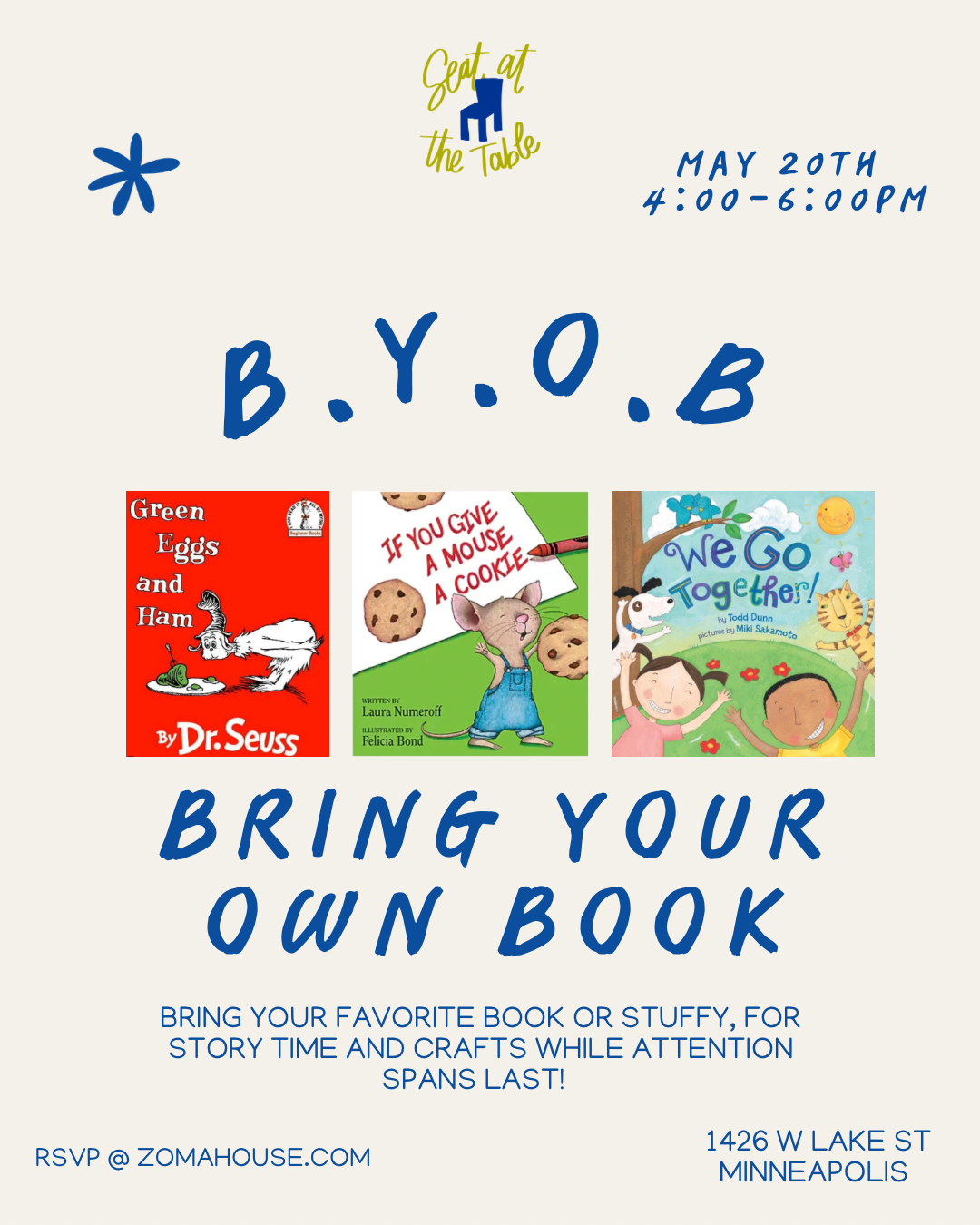 B.Y.O.B. - Bring Your Own Book: Kids Storytime