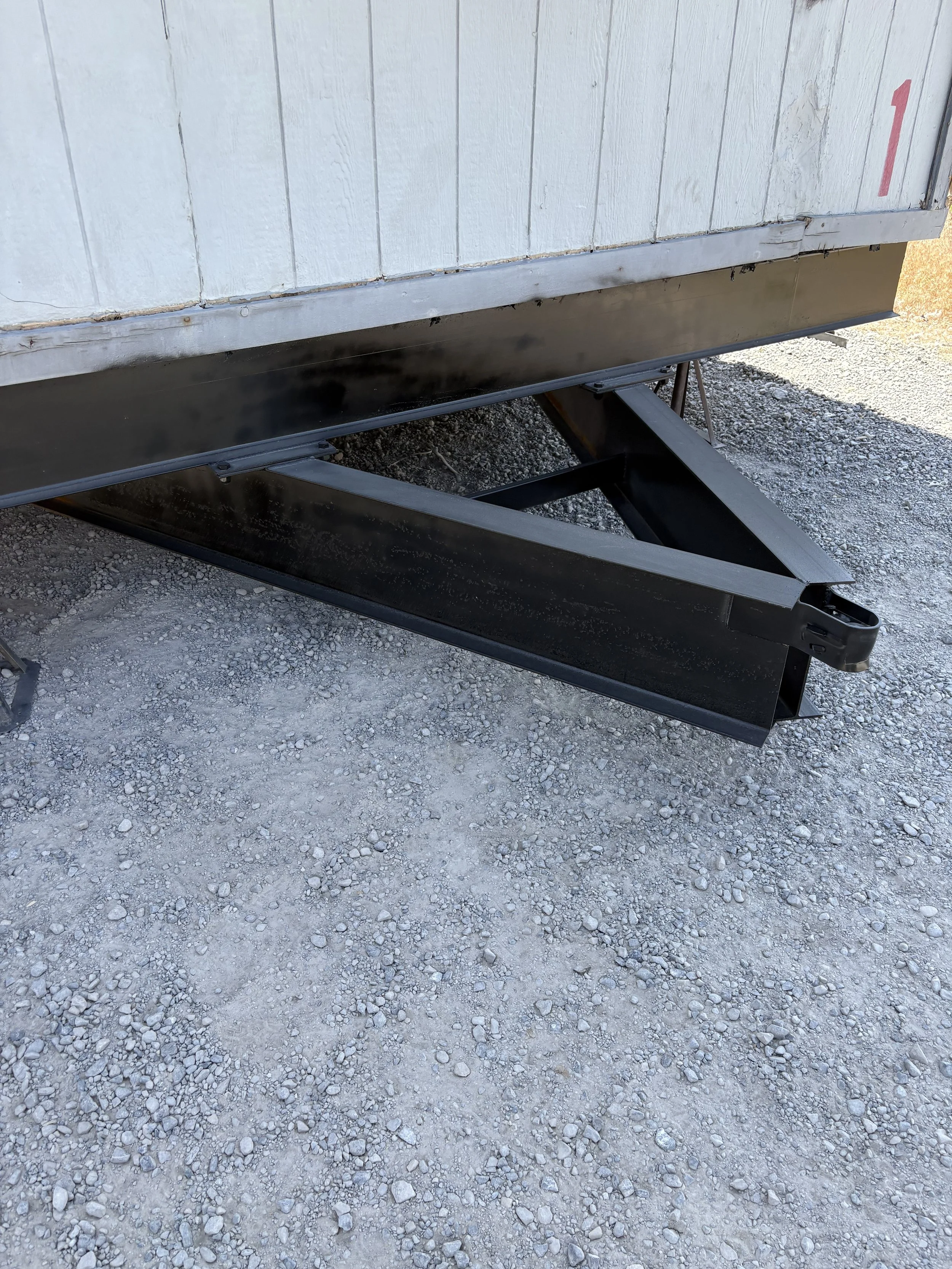 Repairing Front Hitch On Mobile Office Trailer (After)