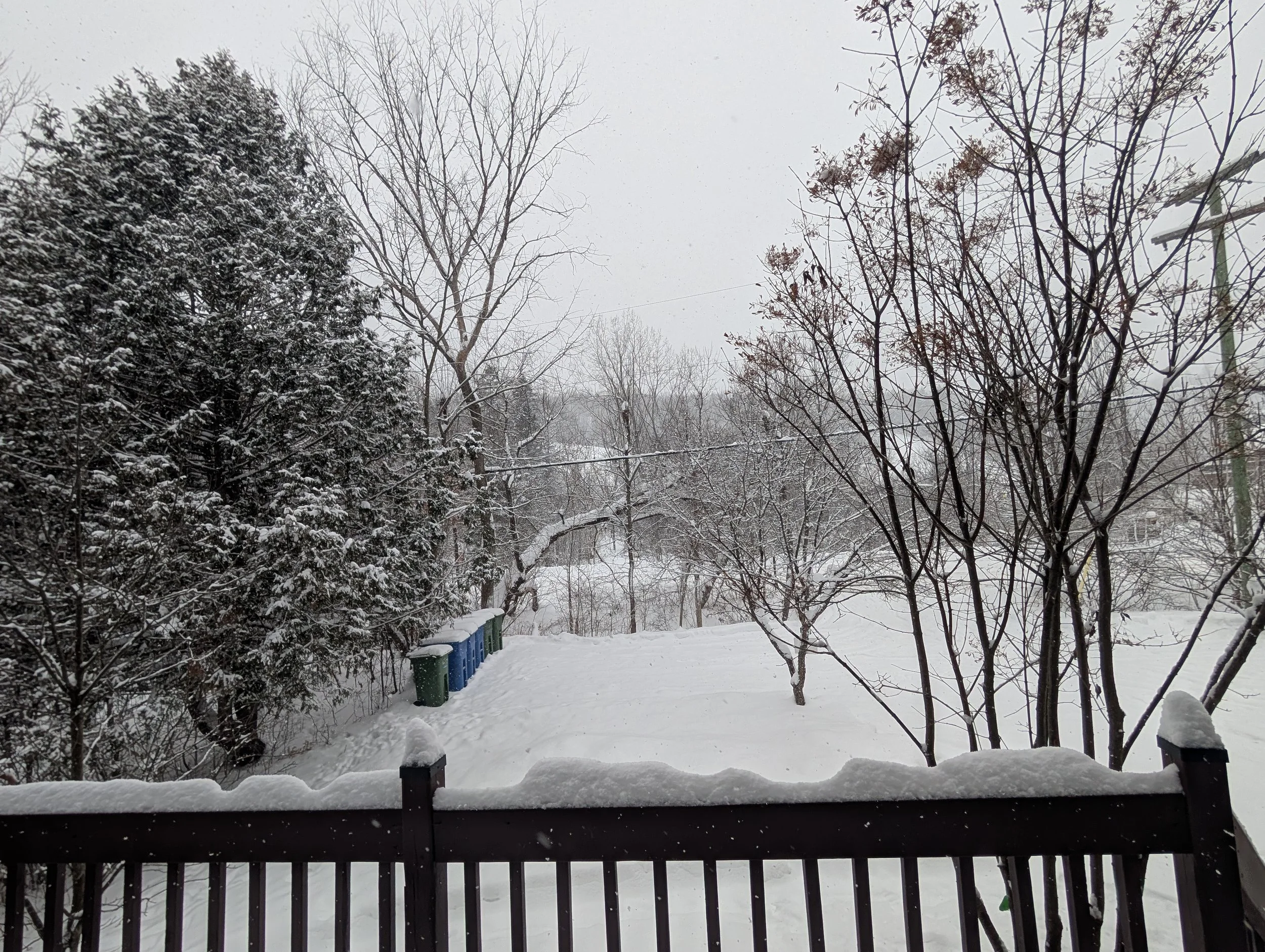 View of Centre Vorlage from the front deck