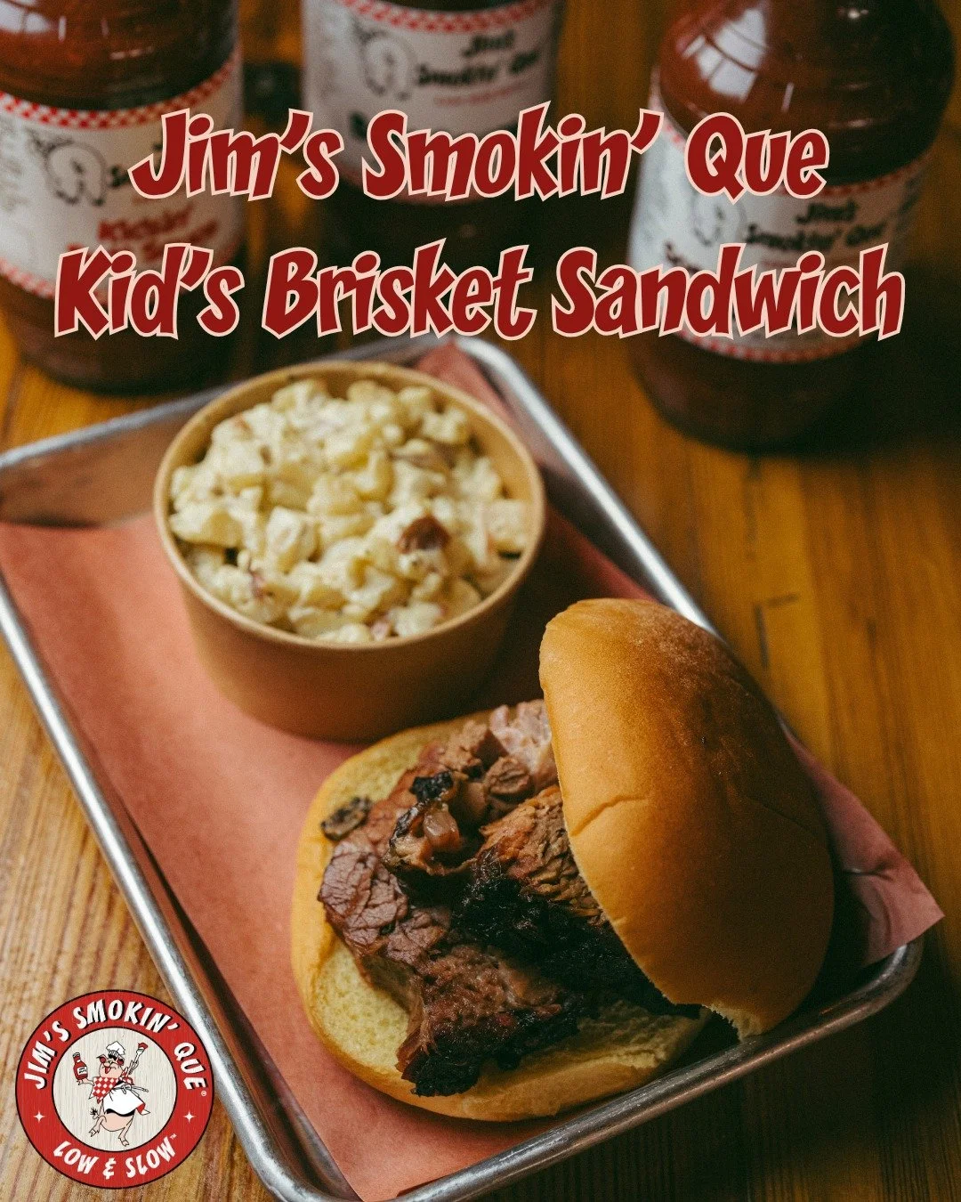 Little Bites, Big Flavor!

Did you know Jim's Smokin' Que has a full menu just for the younger crowd? From kid-sized portions of our famous pulled pork to other tasty options, we make sure every member of the family leaves full and happy.

Bring the 