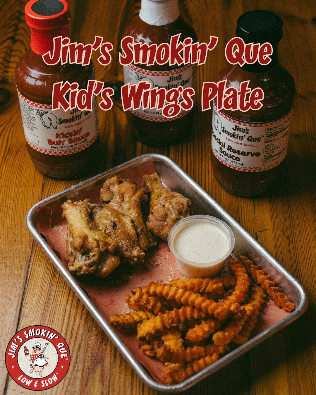 Keeping It Simple (and Delicious!)

When you're craving the best BBQ in town, don't worry about the kids' menu. Jim's Smokin' Que offers simple, tasty, and affordable kids' meals that make dining out easy.

We serve up big flavor for everyone!