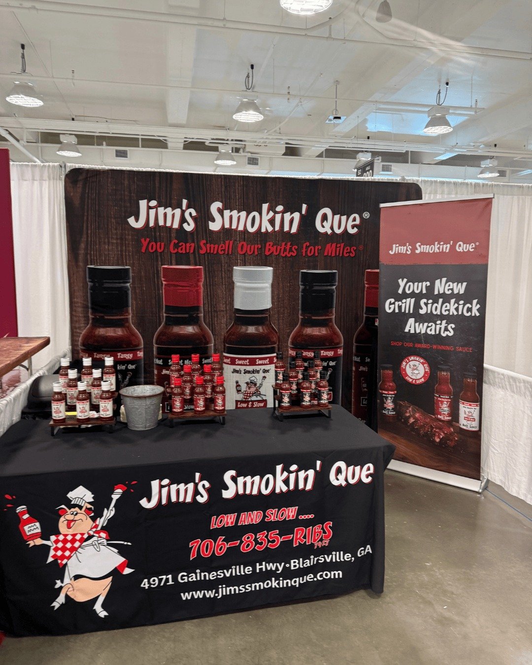 Jim's Smokin' Que&reg; is at AmericasMart (Atlanta Market) this week...

Wednesday - Saturday 9am - 5:30pm and Sunday 9am - 2pm

We are located in Building 2 Floor 3 in the Gourmet Food Temporaries. 

Come by and say hello and sample our Butt Sauce&t