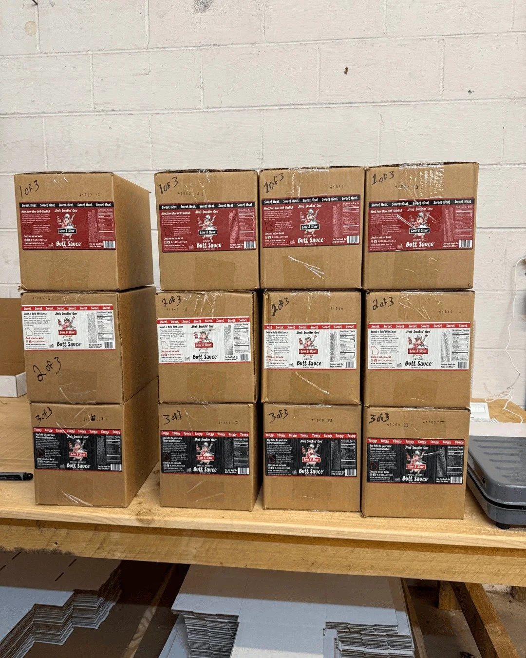 Here are some of the first orders from Americas Market show. We are beyond grateful for our new friends and partnership's!!! Jim's Smokin' Que&reg; Butt Sauce&trade; is making its way to store shelves in Blairsville and beyond. 

We are excited about