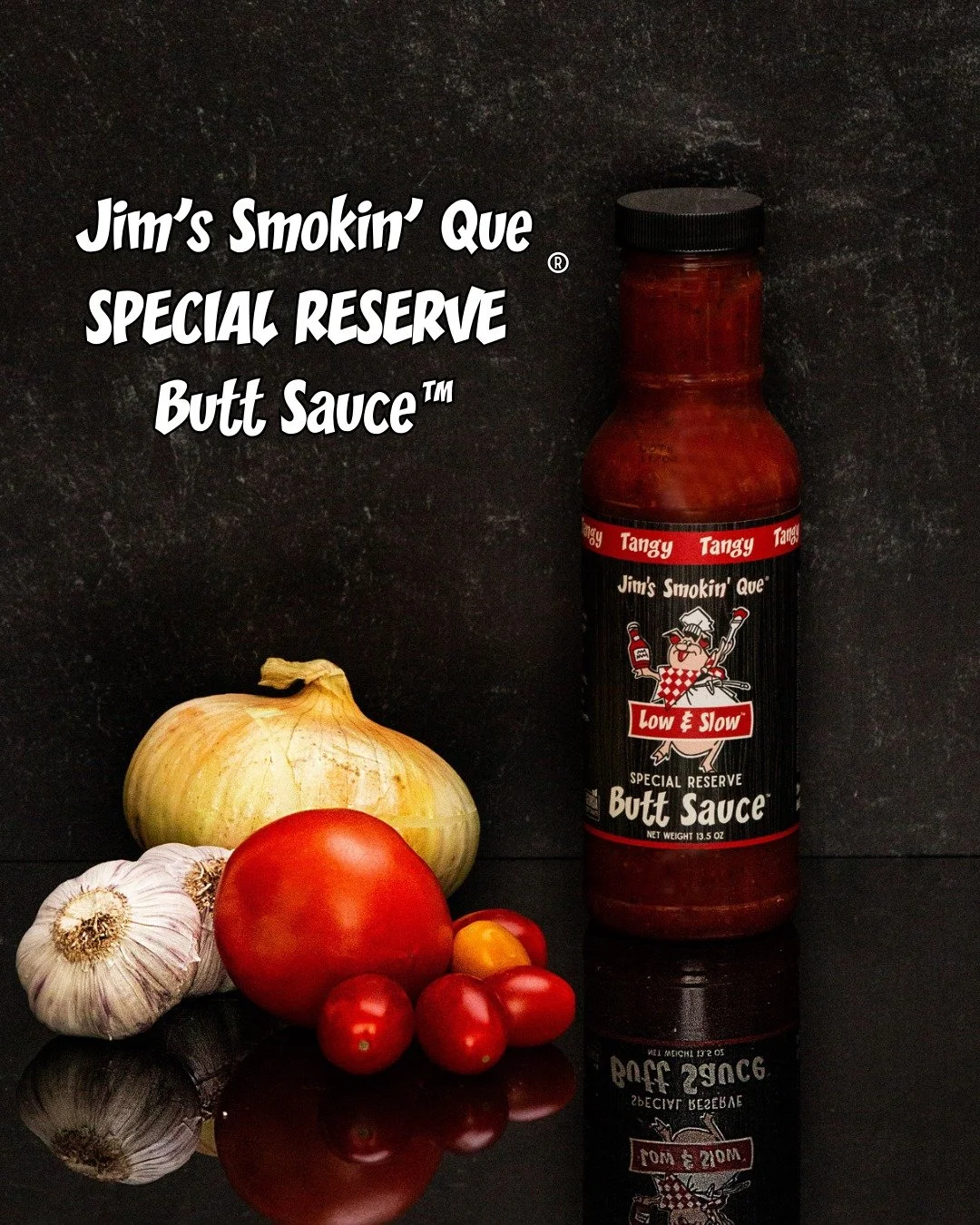 Meet the "flavor troublemaker." Jim's Smokin' Que&reg; Special Reserve Butt Sauce&trade; is a zesty vinegar-based powerhouse with a spicy kick. It&rsquo;s tangy, sassy, and built for those who like their BBQ with a little attitude.

Order O