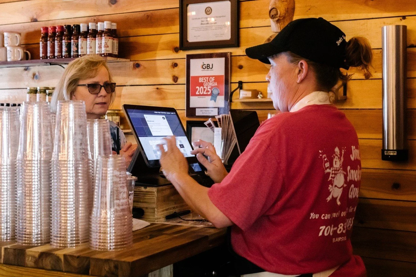 Real hospitality. Real hardwood. Real slow smoke. This is Jim's Smokin' Que. jimssmokinque.com