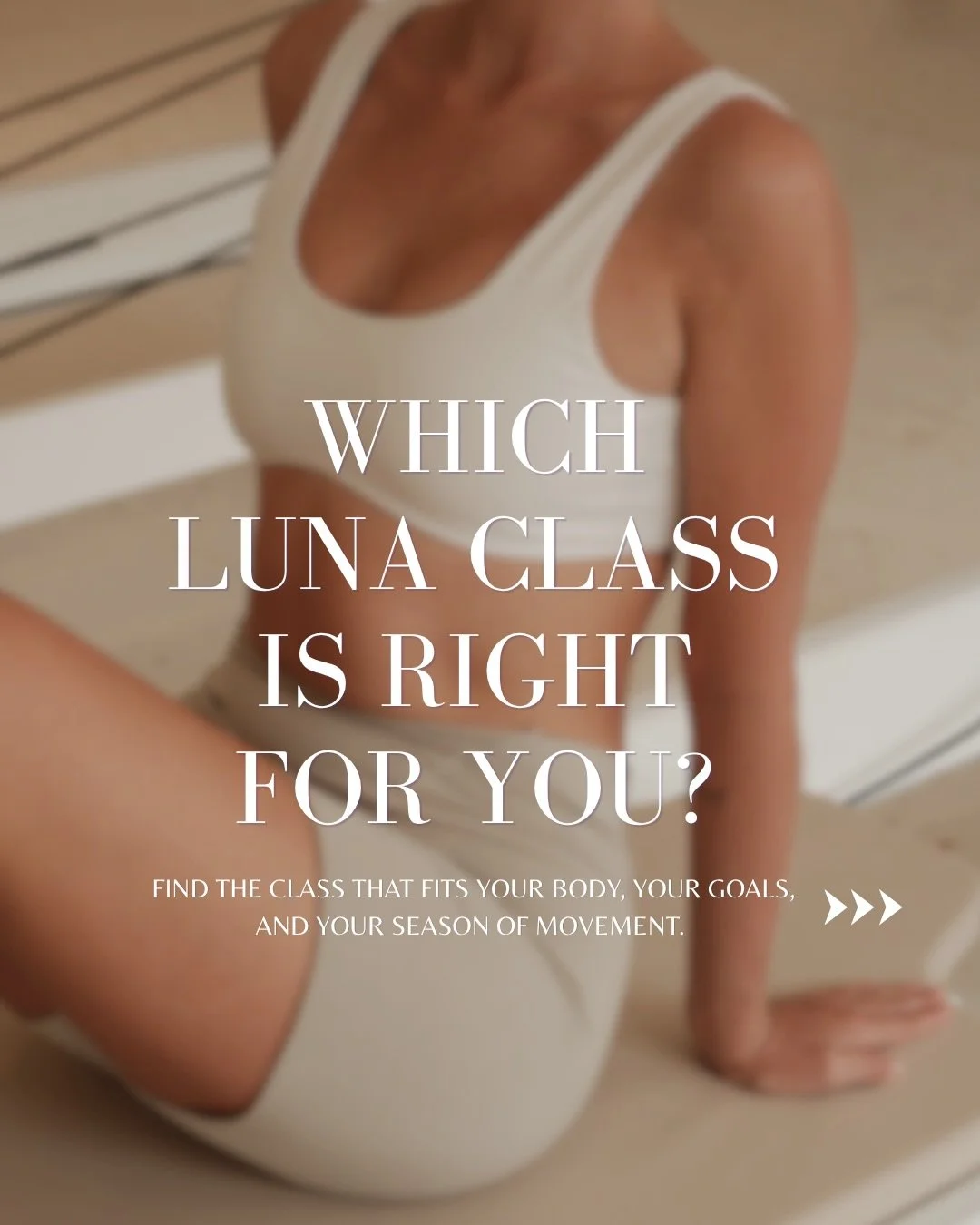 Not sure which Pilates class is right for you? ✨

At Luna Pilates, every class is designed with intention. Whether you&rsquo;re just getting started, building strength, or ready for a challenge.

From beginner-friendly Pilates classes focused on alig