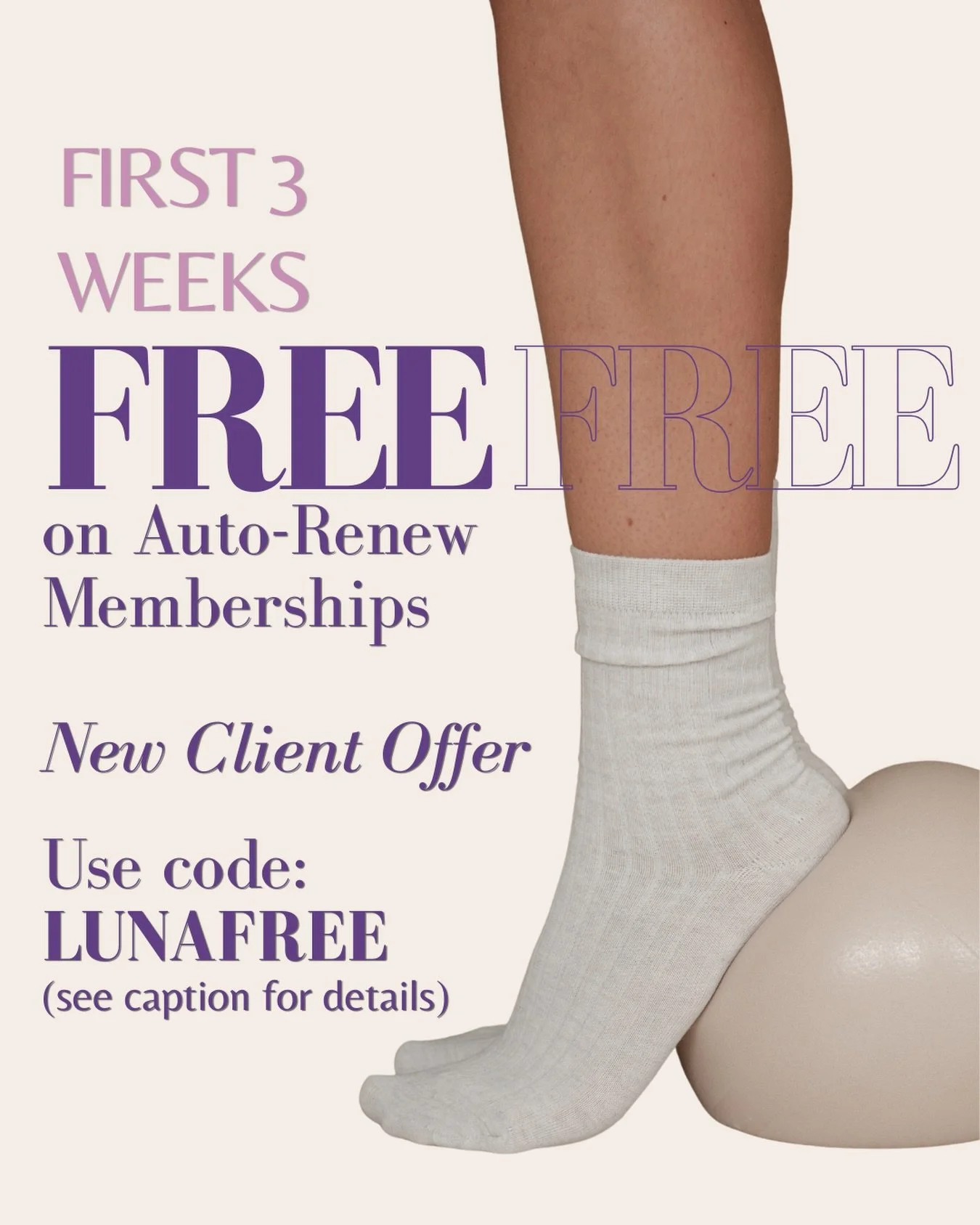 Thinking about trying reformer Pilates in La Crescenta? This is your sign ✨

For a limited time, new clients at Luna Pilates can enjoy their first 3 weeks FREE on eligible auto-renew memberships.

Valid on:
&bull; 4 Classes/Month
&bull; 8 Classes/Mon