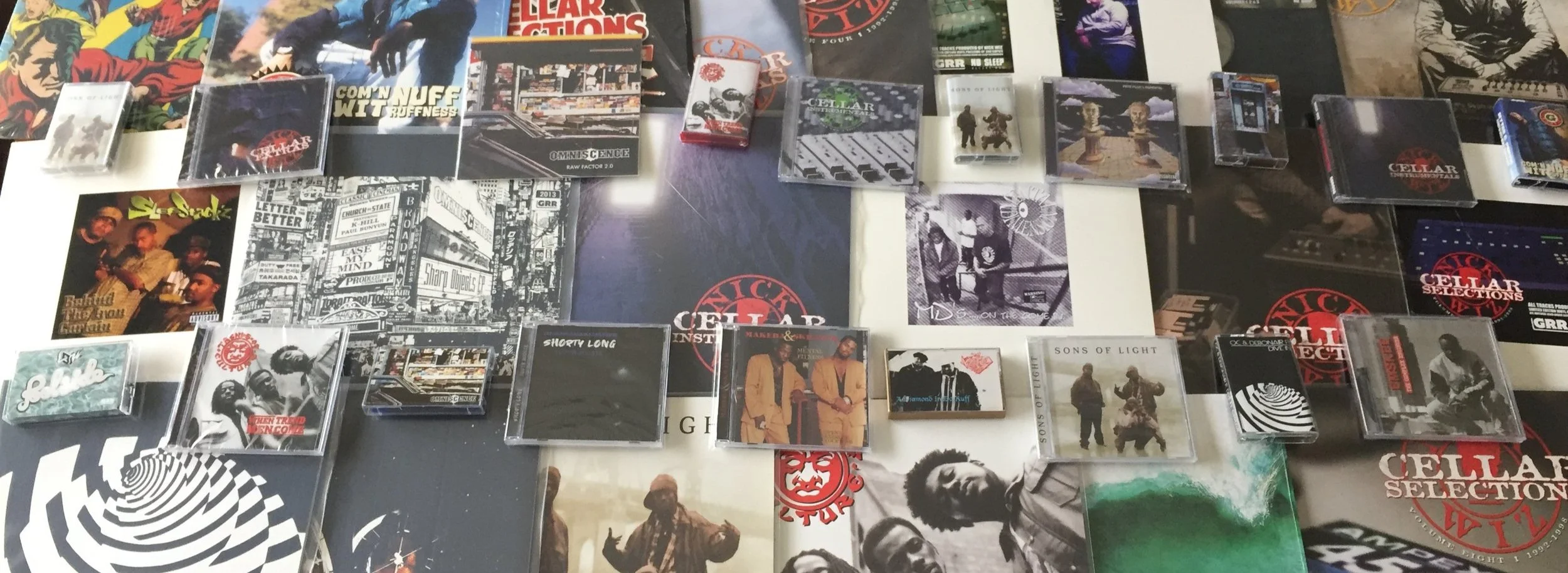 Collection of GRR vinyl, CDs and tapes