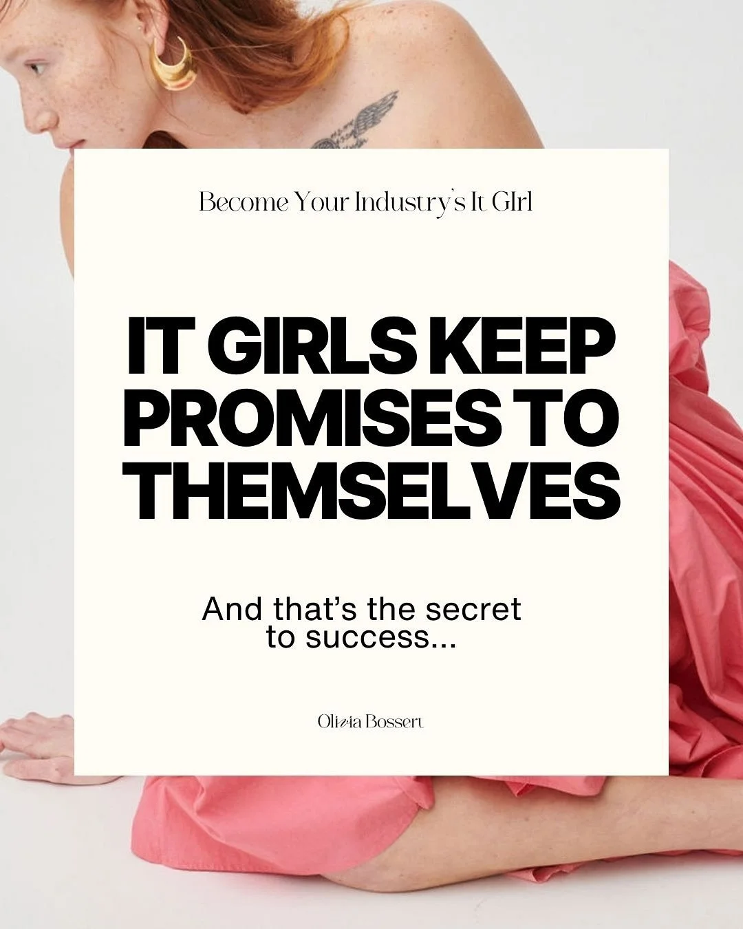 Say it after me: It Girls Keep Promises to Themselves⁠
⁠
Save this for when you need a reminder 😍