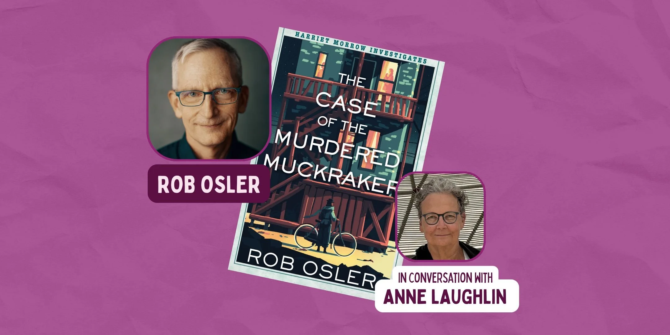 Fireside Author Chat with Rob Osler and Anne Laughlin