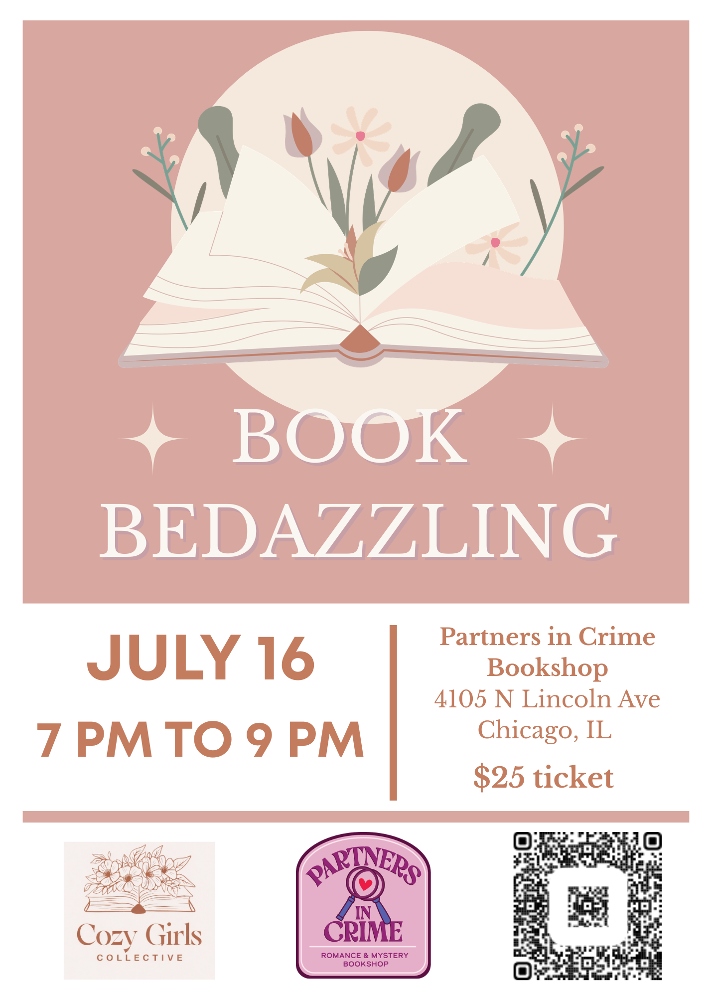 Book Bedazzling with Cozy Girls Collective