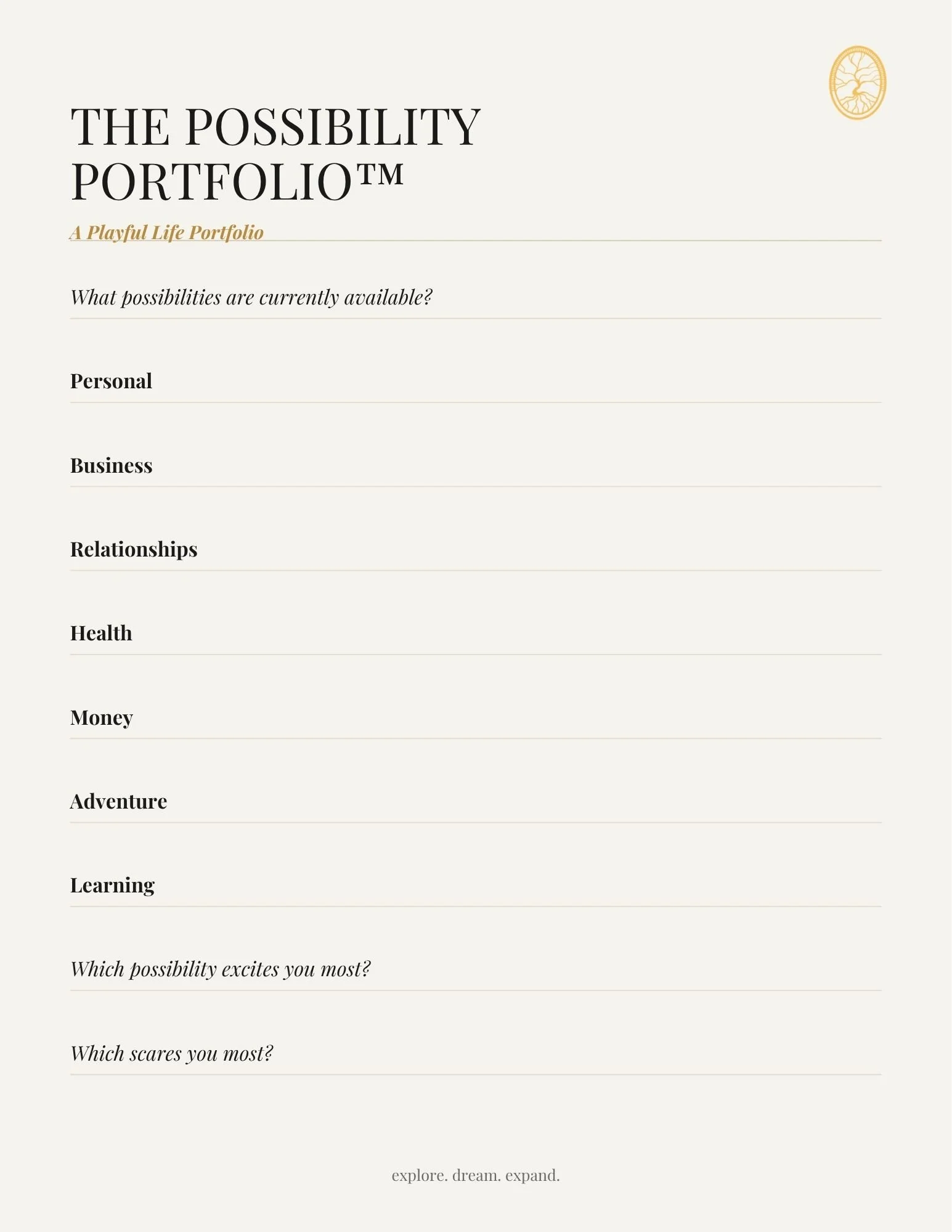 The Possibility Portfolio