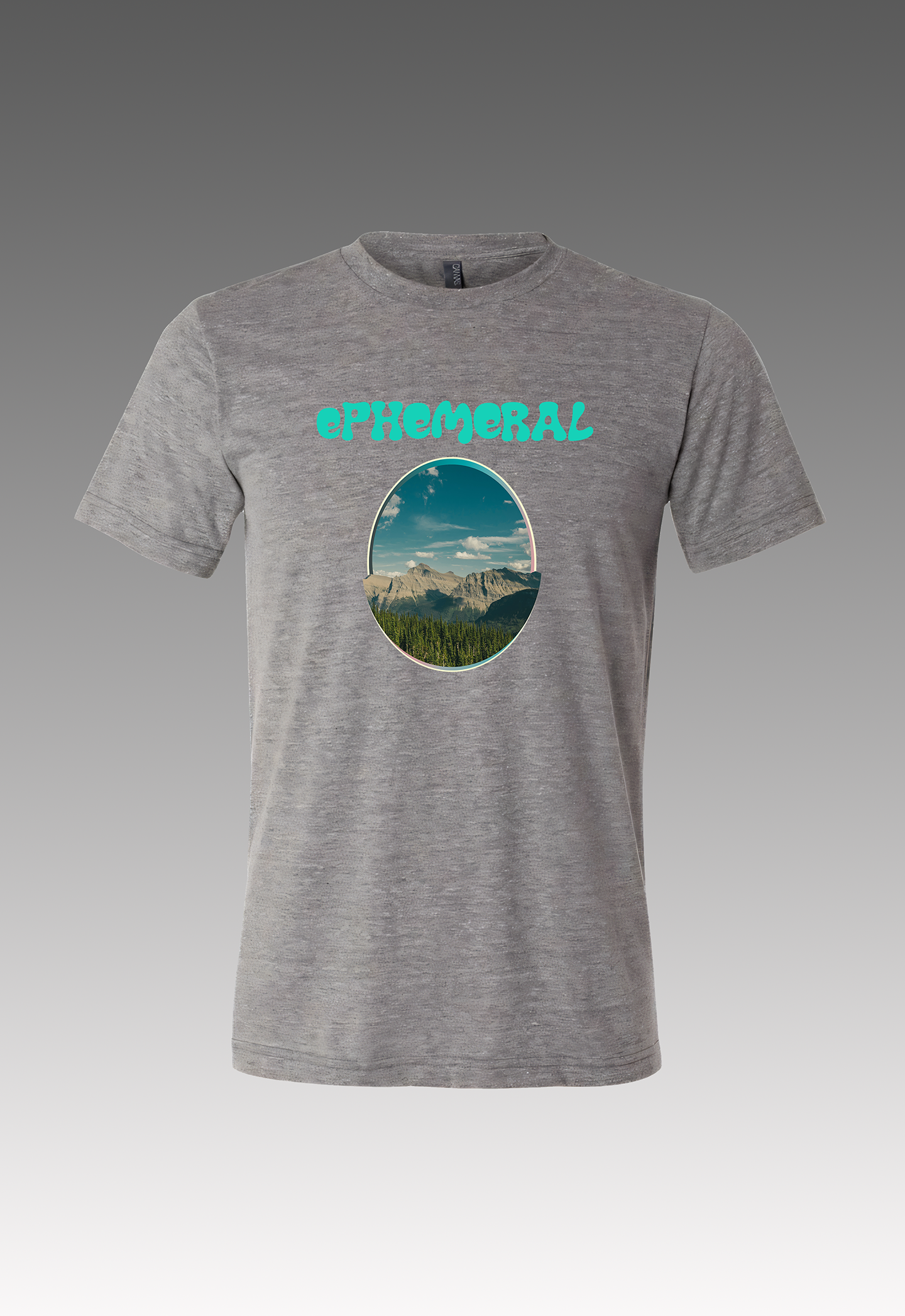 Ephemeral GNP (1980's Glitter Edition w/3D Puffy Letters) Grey T-Shirt