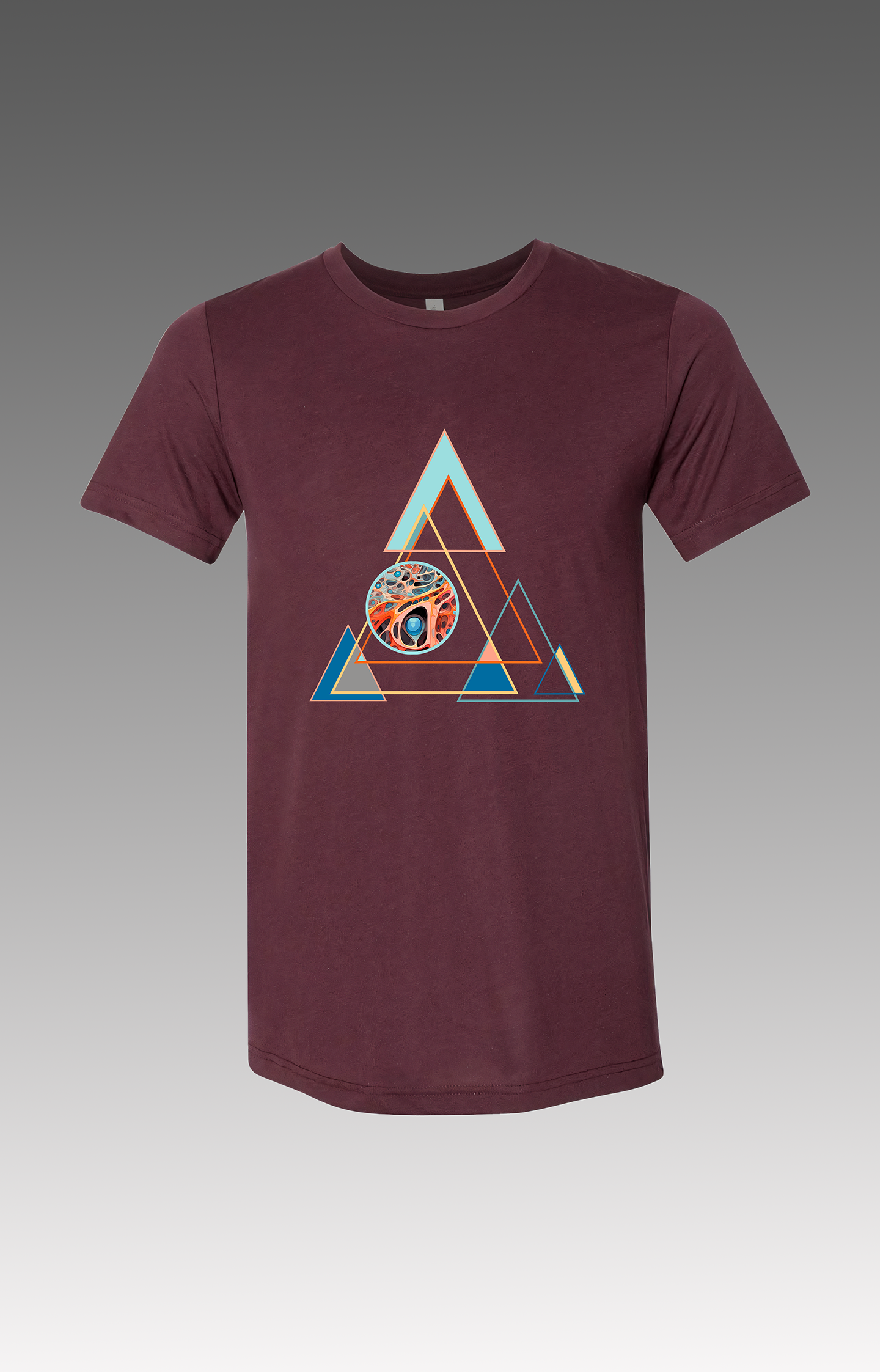 Mountain Fascia (1980's Glitter Edition) Maroon T-Shirt