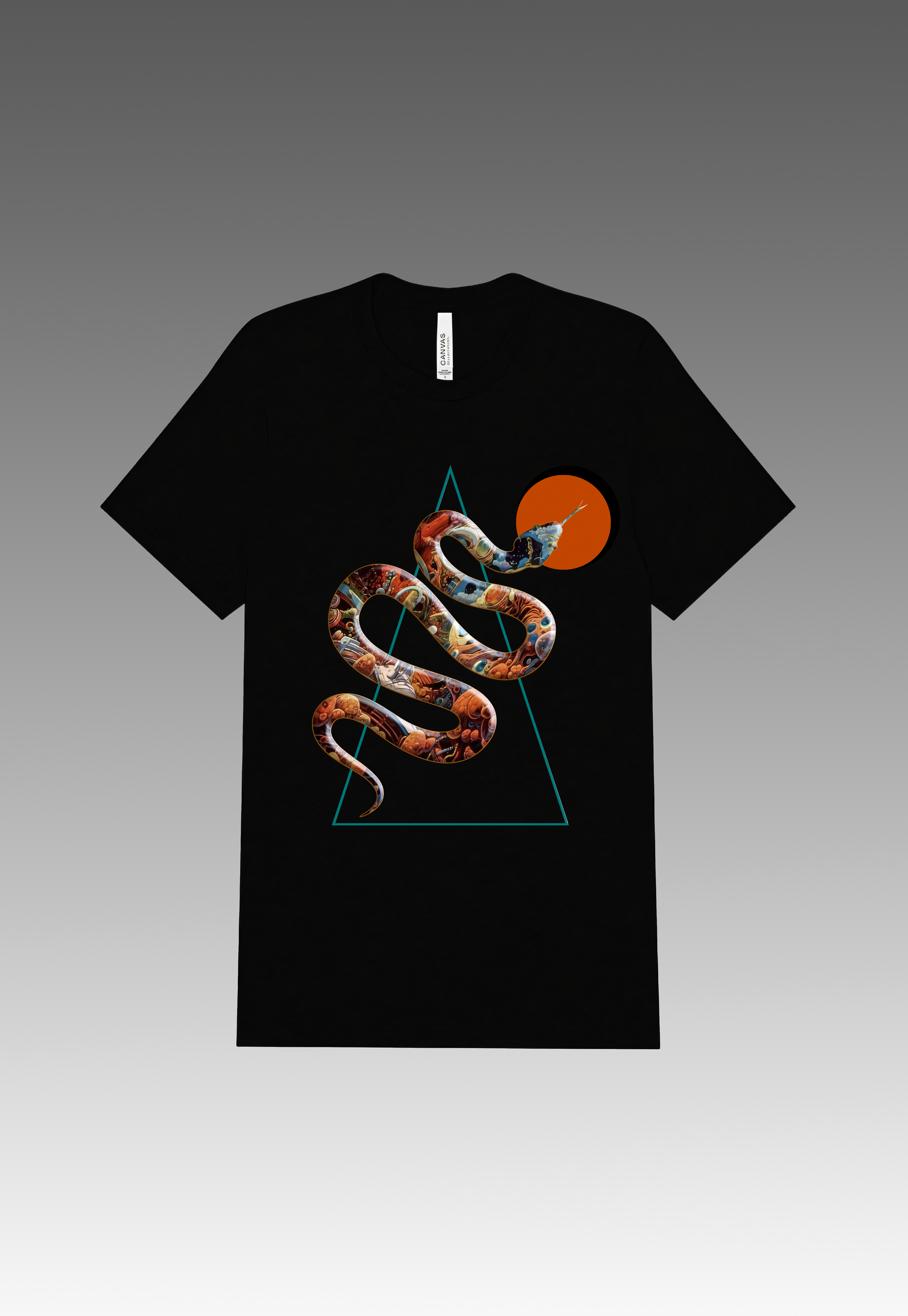 Cosmic Snake Variant #1 (1980's Glitter Edition): Black T-Shirt