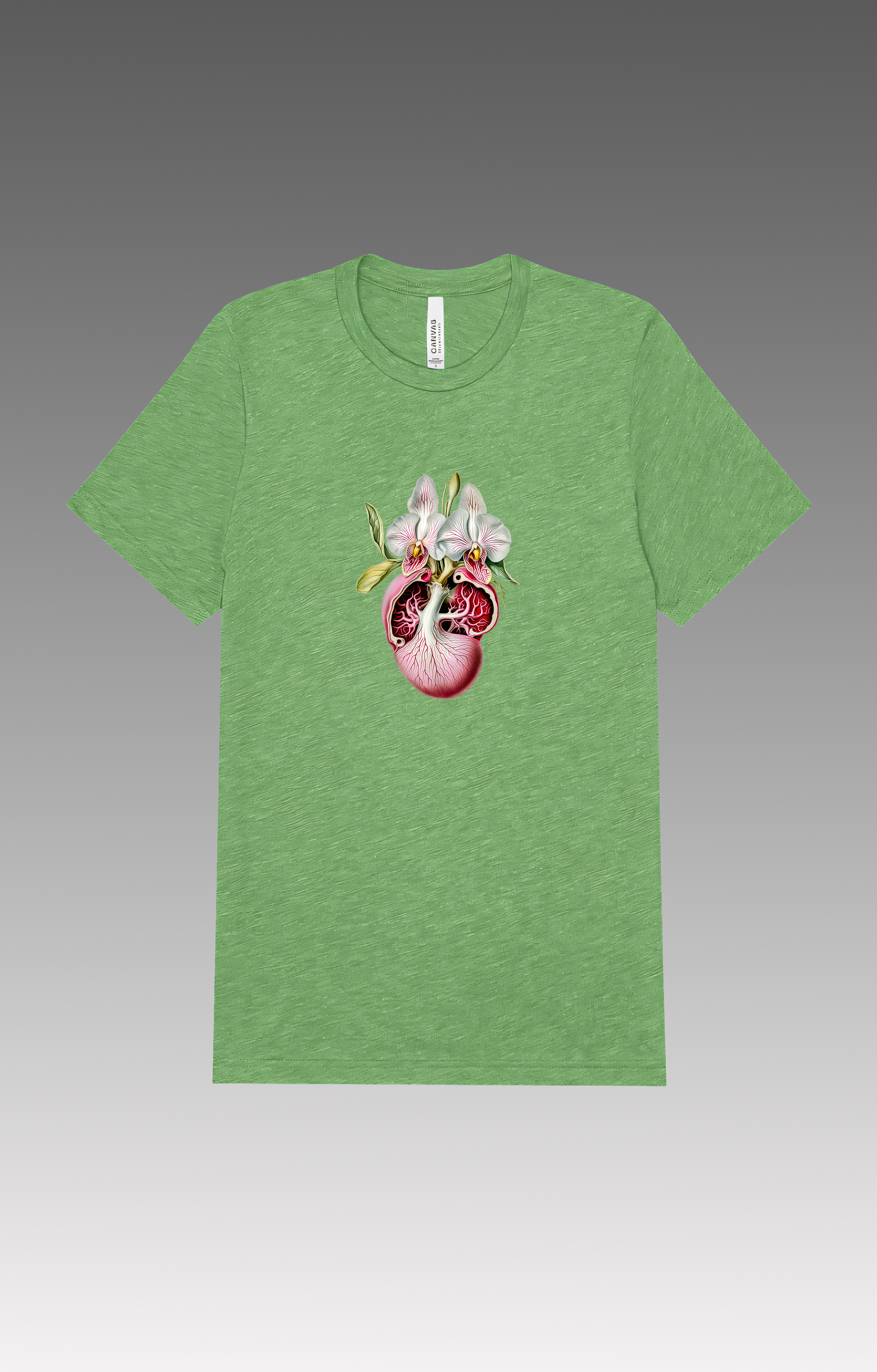 Orchid Heart (1980's Glitter Edition) Green T-Shirt