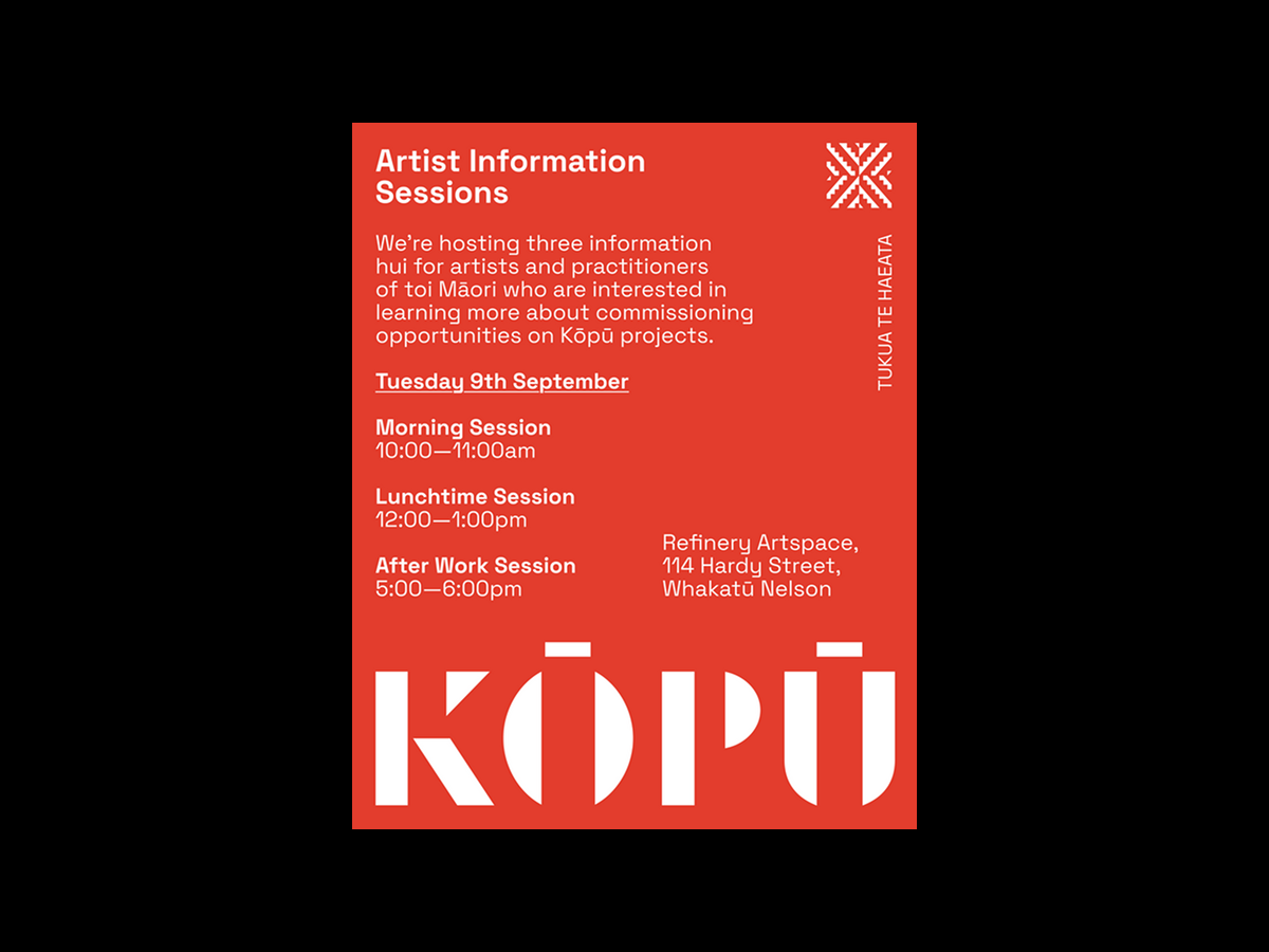 Kōpū Artist Information Sessions