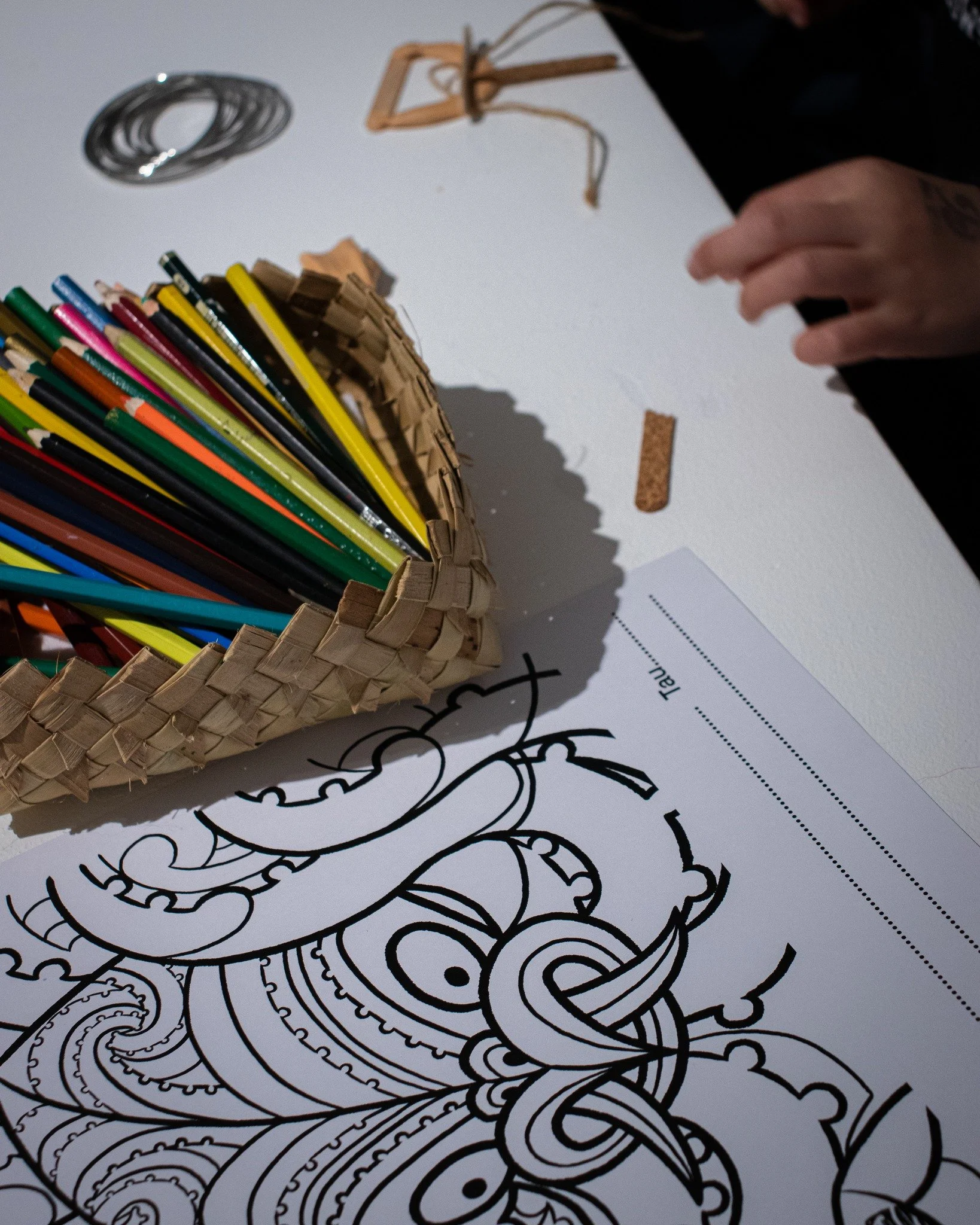 KŌPŪ is an awesome exhibition for tamariki! 

Alongside a colouring competition designed by Matt Tait (pictured), there's also an interactive playground design, inviting kids to feed into a future playspace in Whakatū.

Open 10-4 weekdays, and 10-2 o