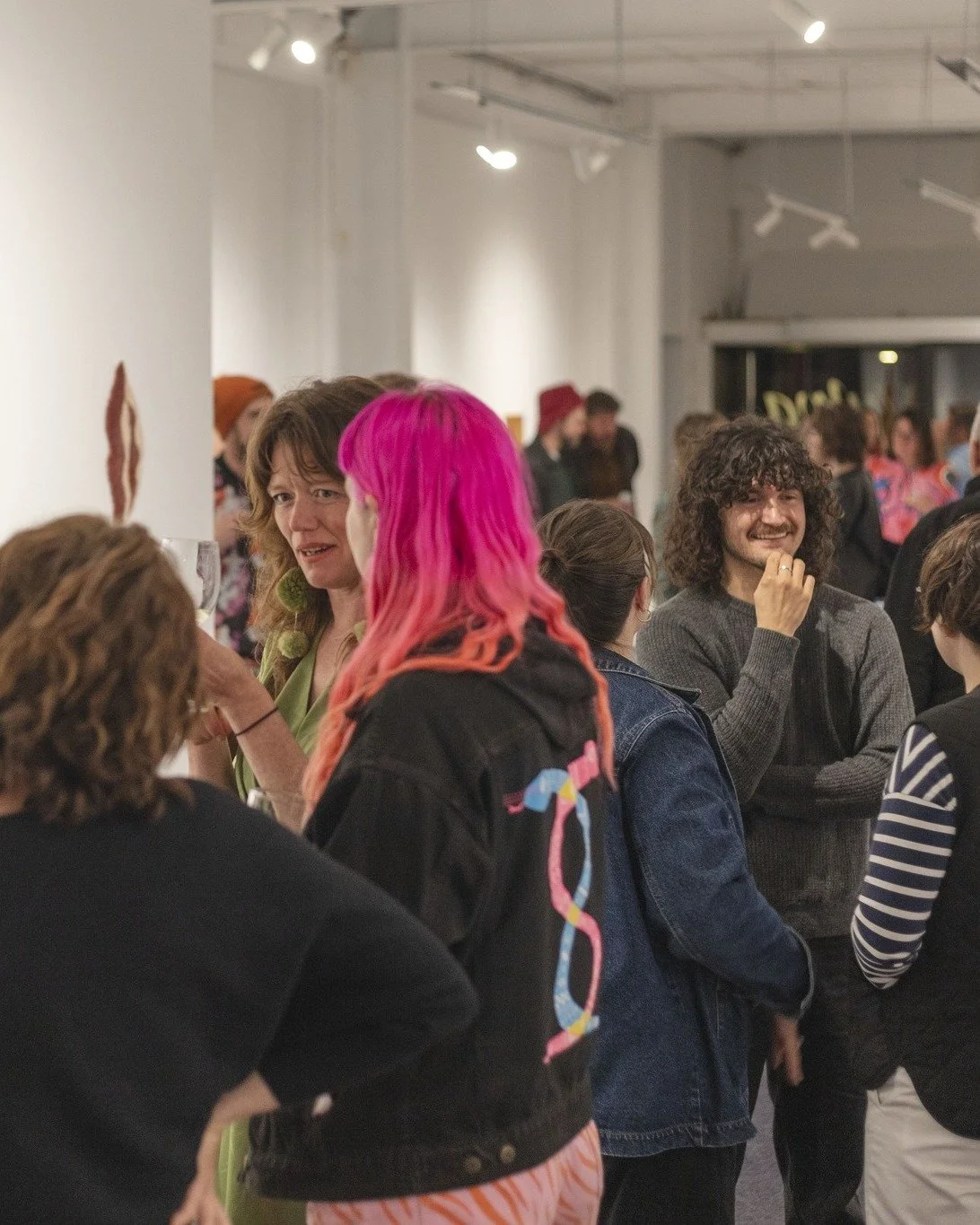 We had a fantastic opening night this week for three new exhibitions in our gallery spaces! Thanks to everyone who came to celebrate with us.

Come into the gallery next week to check out Jessica Hazel's tufted vulvas, Makyla Curtis' delicate botanic