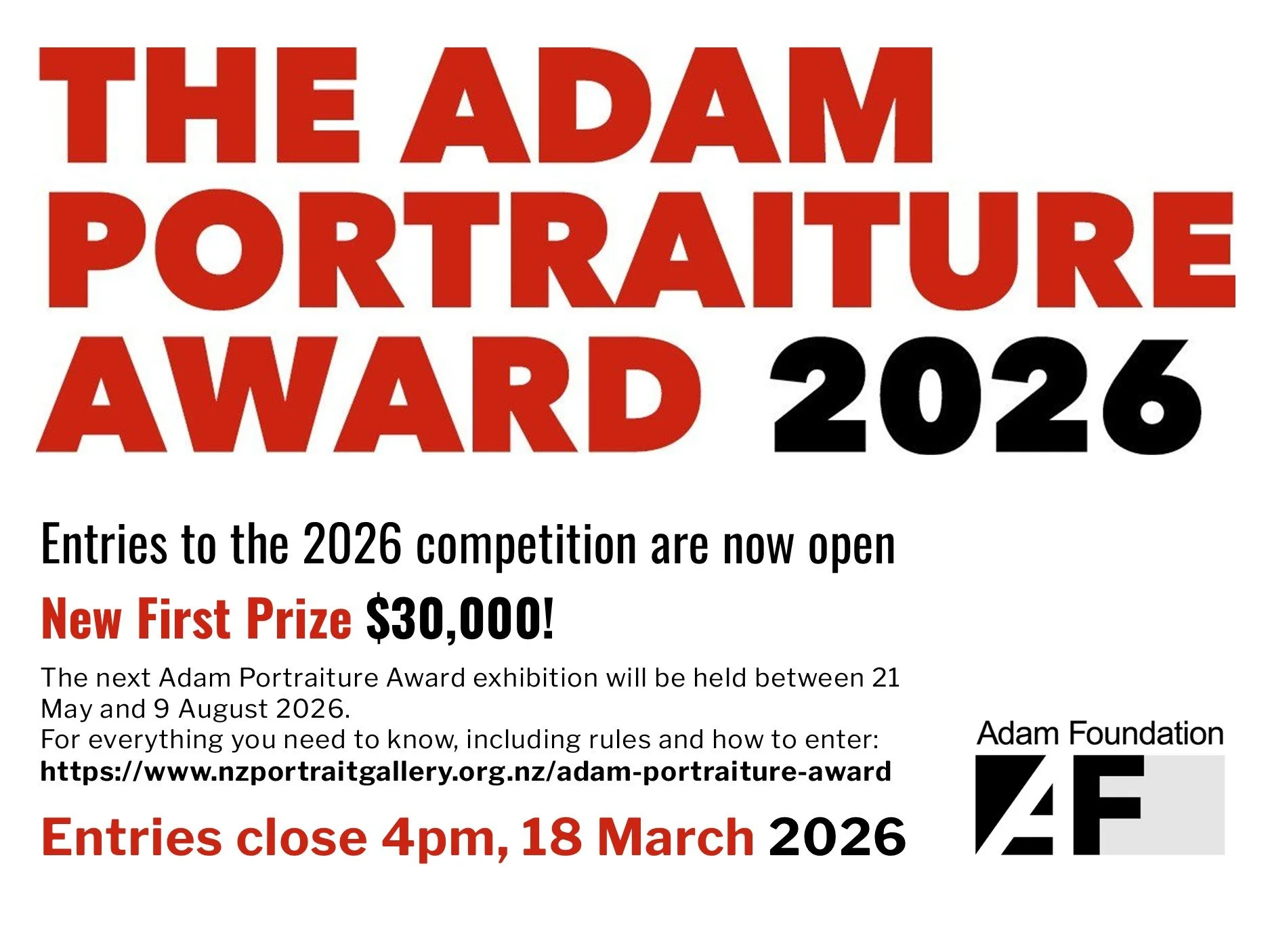 The Adam Portraiture Award 2026