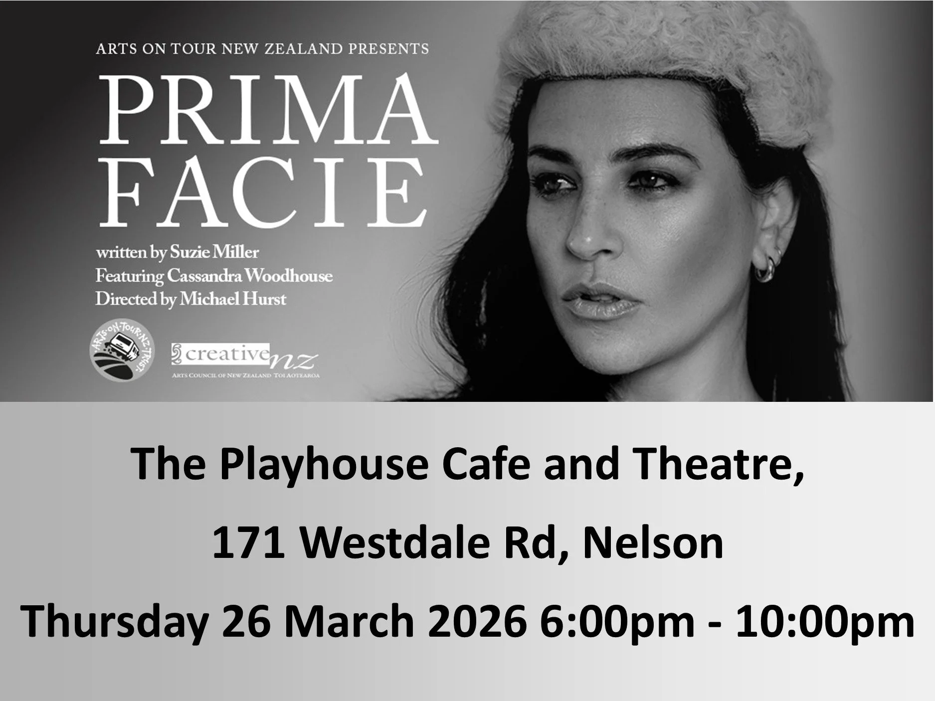 Arts on Tour present - Prima Facie