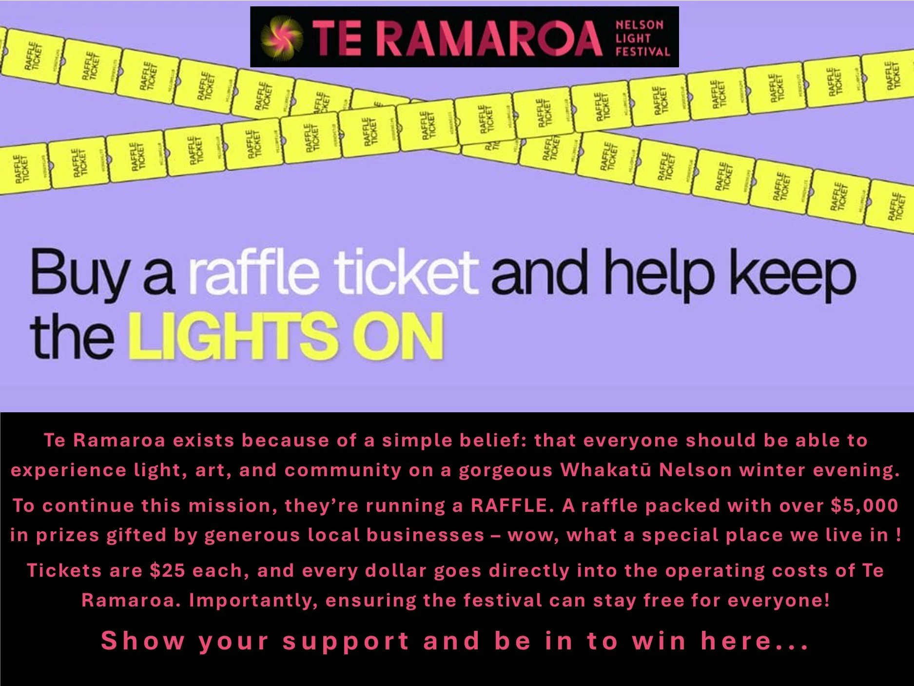 Te Ramaroa Fundraising Raffle