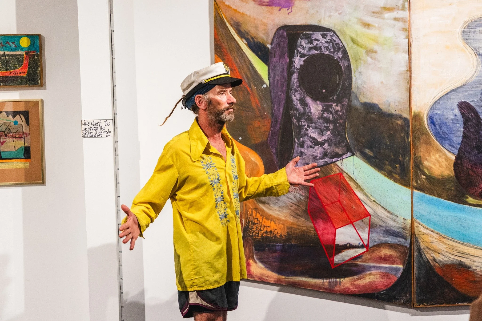 Our three latest exhibitions are open and we had a wonderful kick off celebration .

Vandal | Jayde McDonald
Paintings by Nicholas
Analog Decay | Nicholas Males

Three remarkable shows that deserve some time spent with them. 
On until 28th February.
