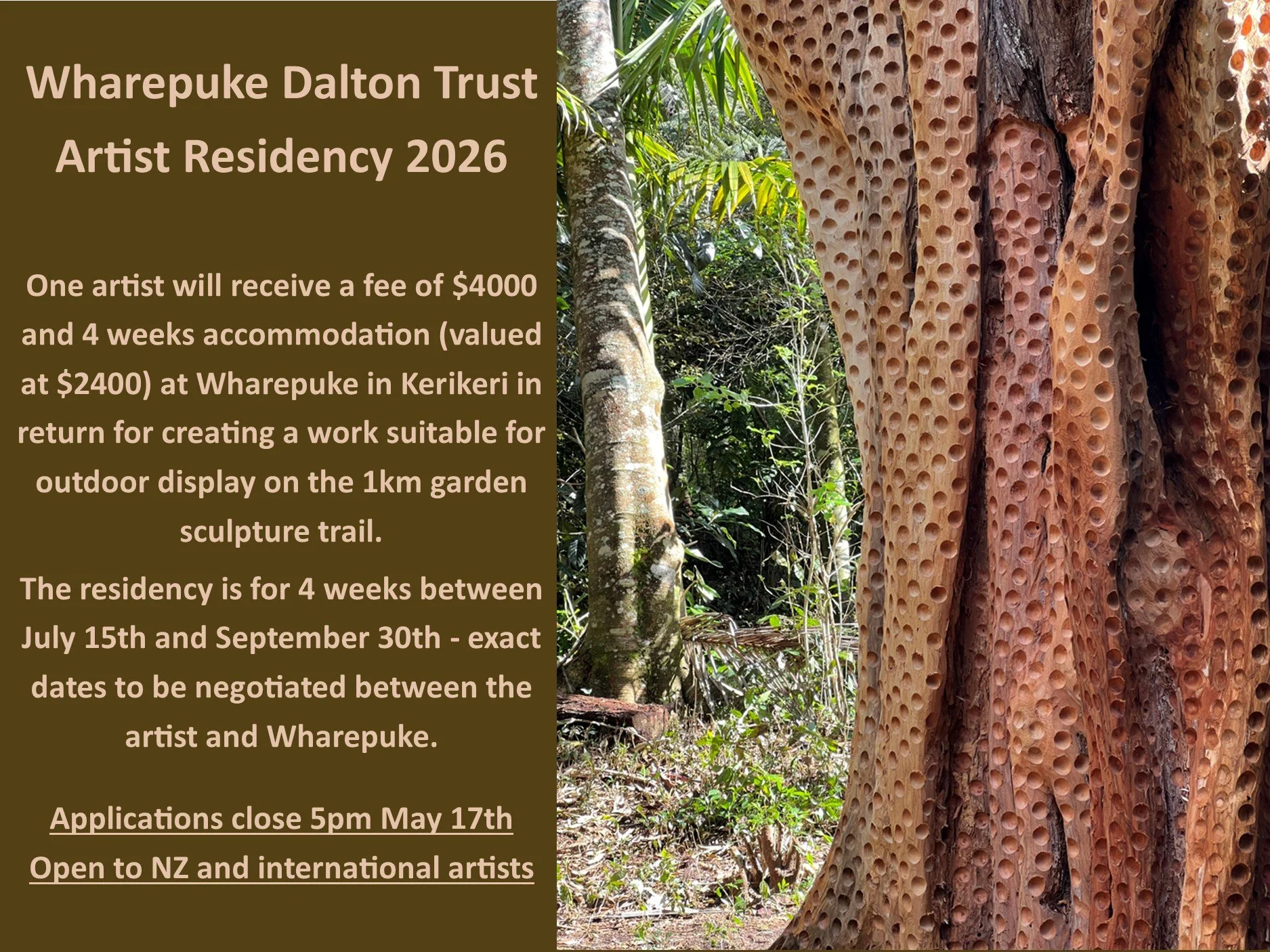 Wharepuke Dalton Trust Artist Residency