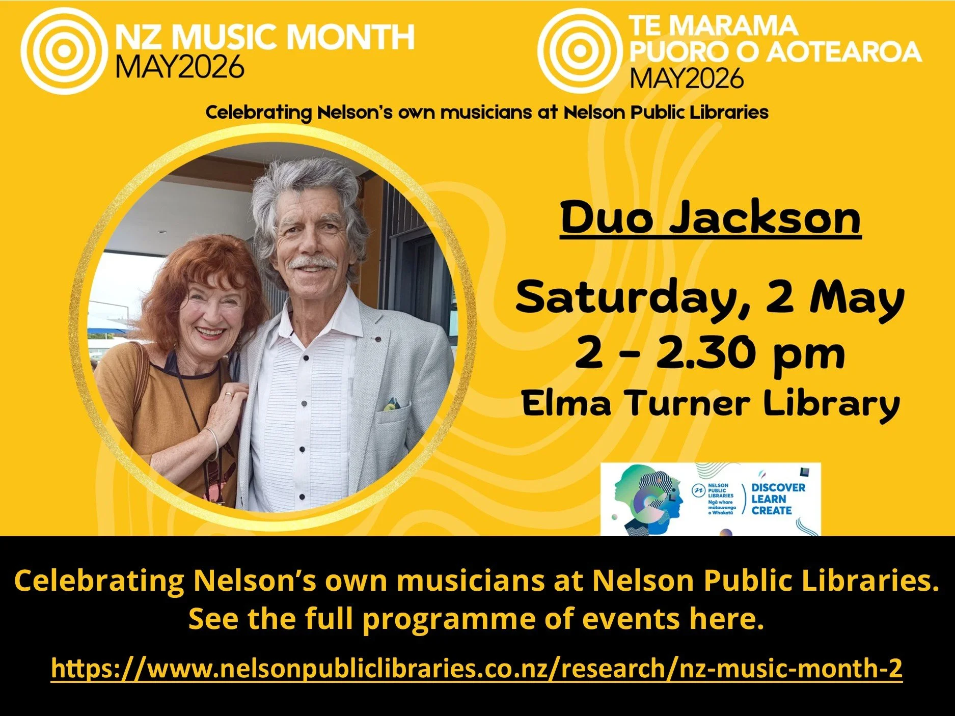 Duo Jackson at Elma Turner Library
