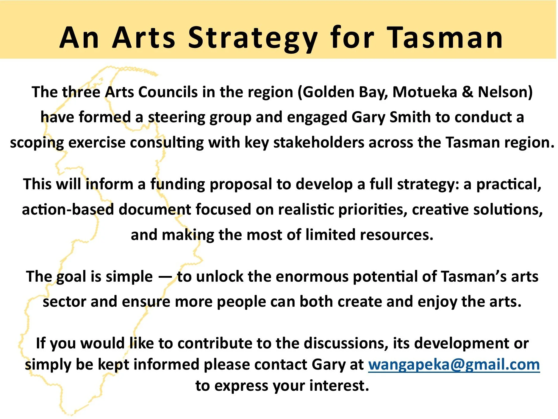 An arts strategy for Tasman - have your say...