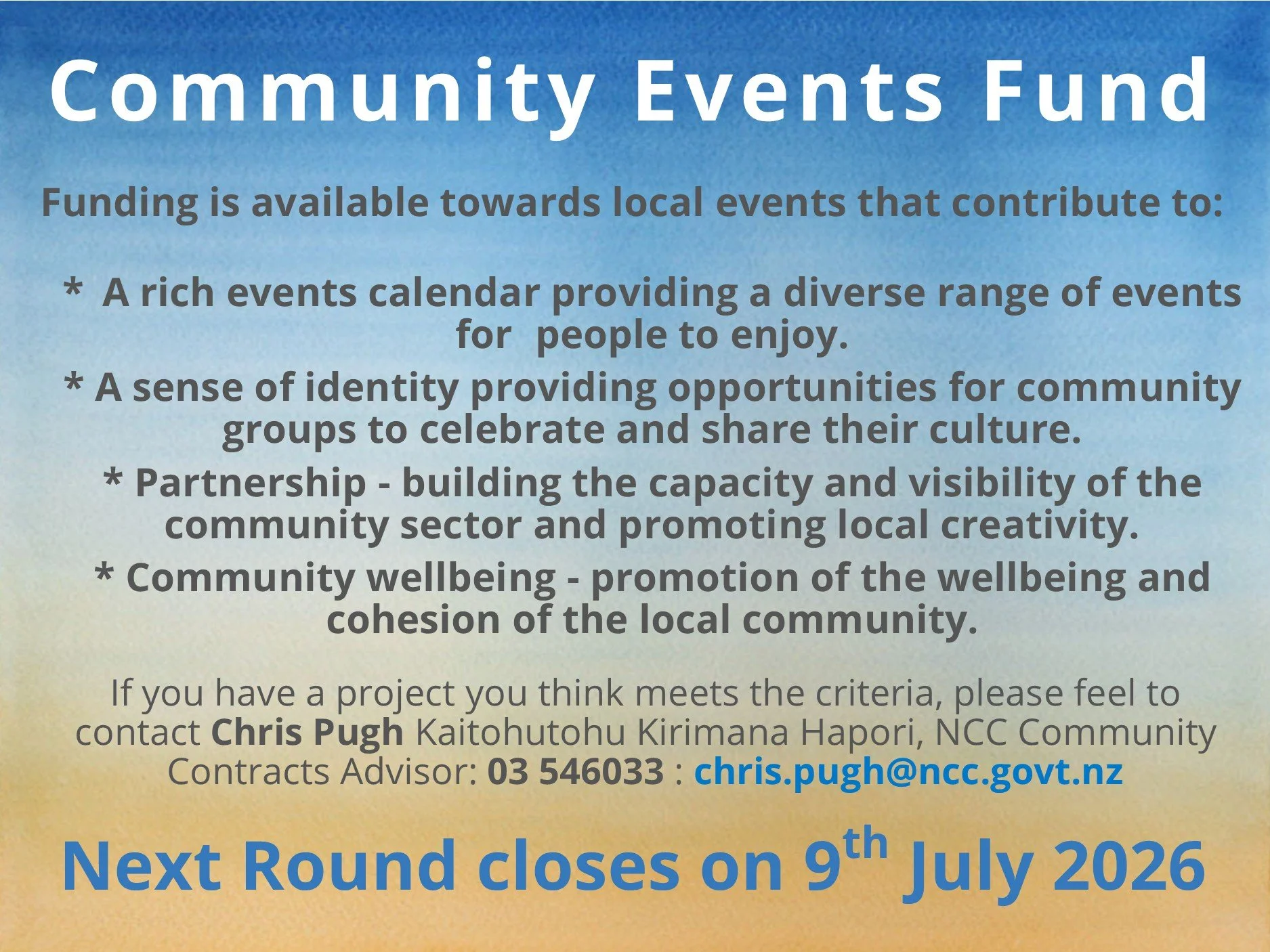 Community Events Funding