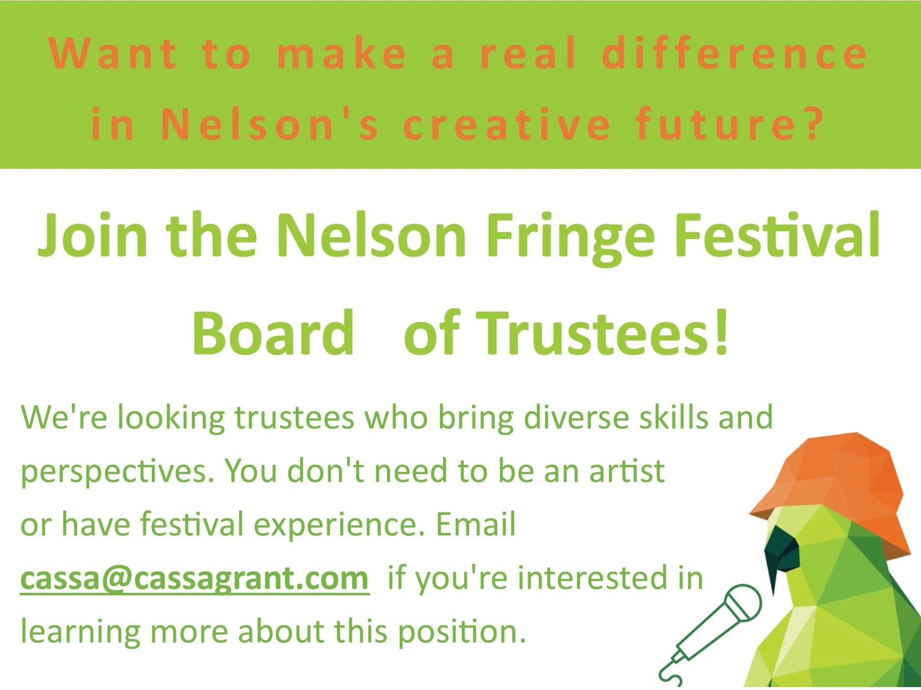 Nelson Fringe Board of Trustees invite