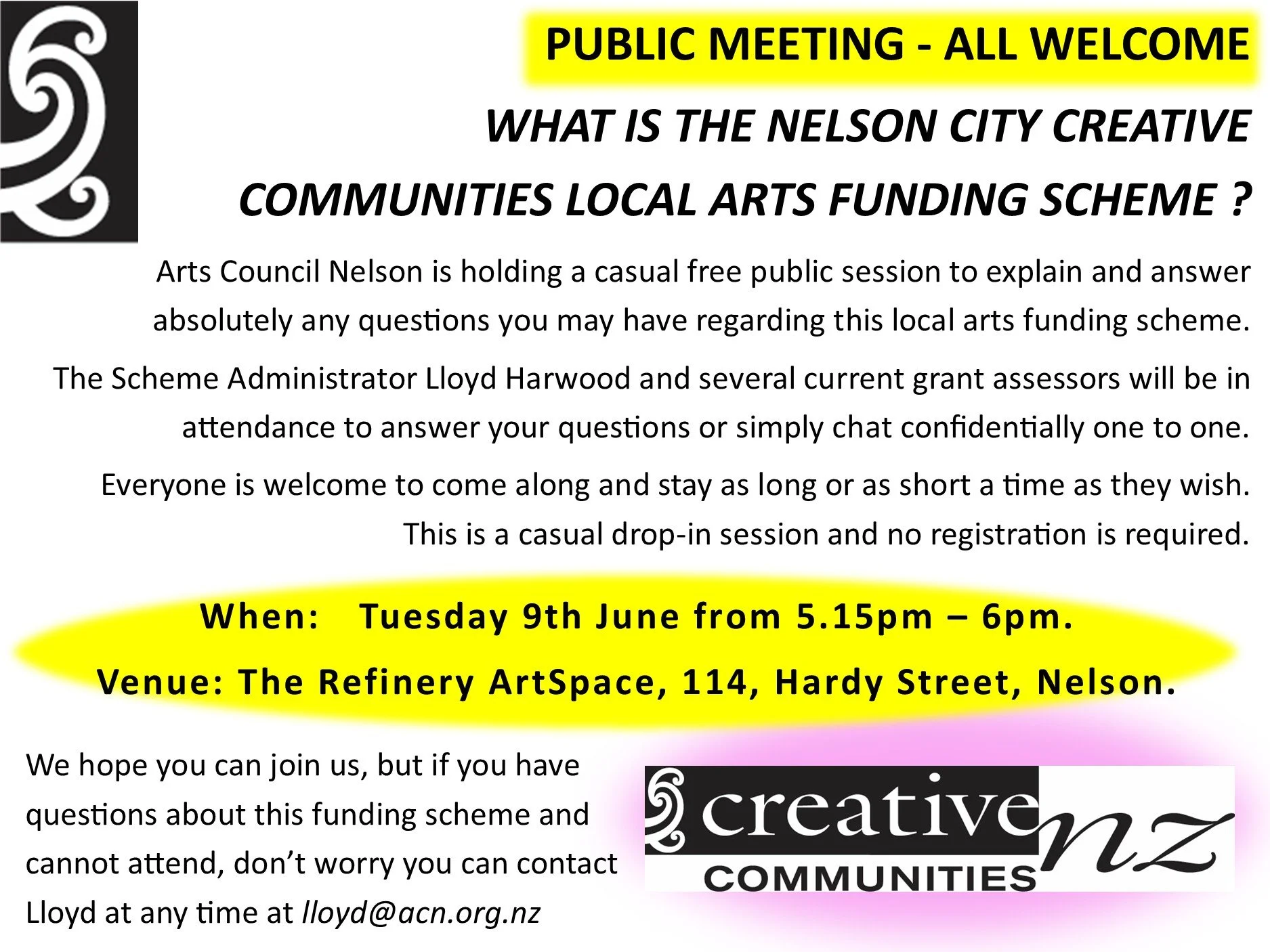 Local Arts Funding Information Session