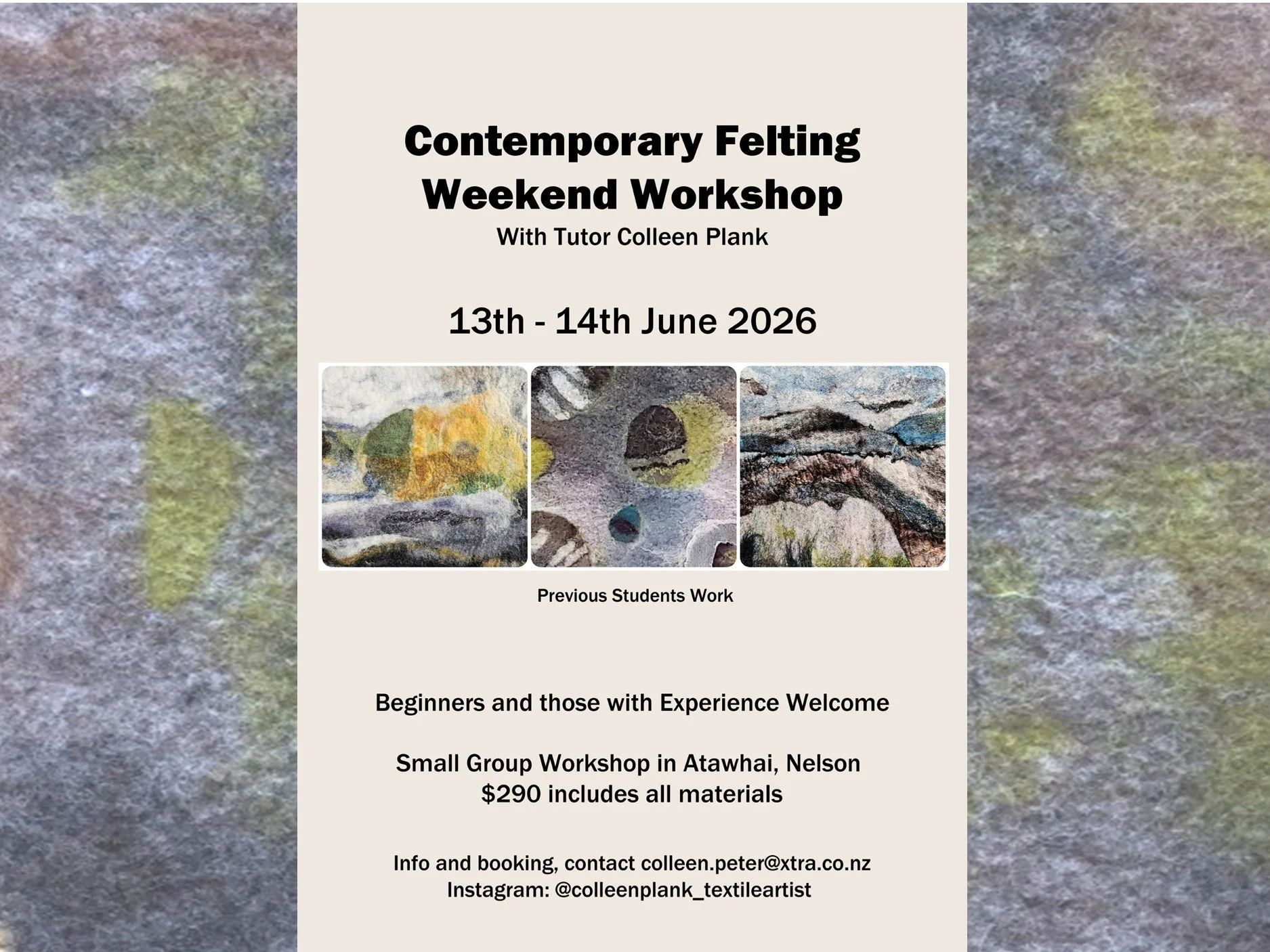 Contemporary Felting Workshop