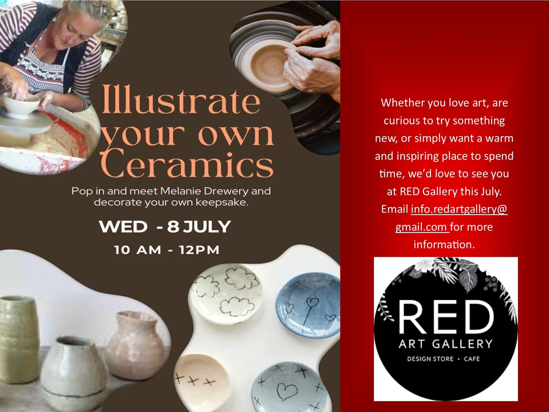 Illustrate your own ceramics at Red